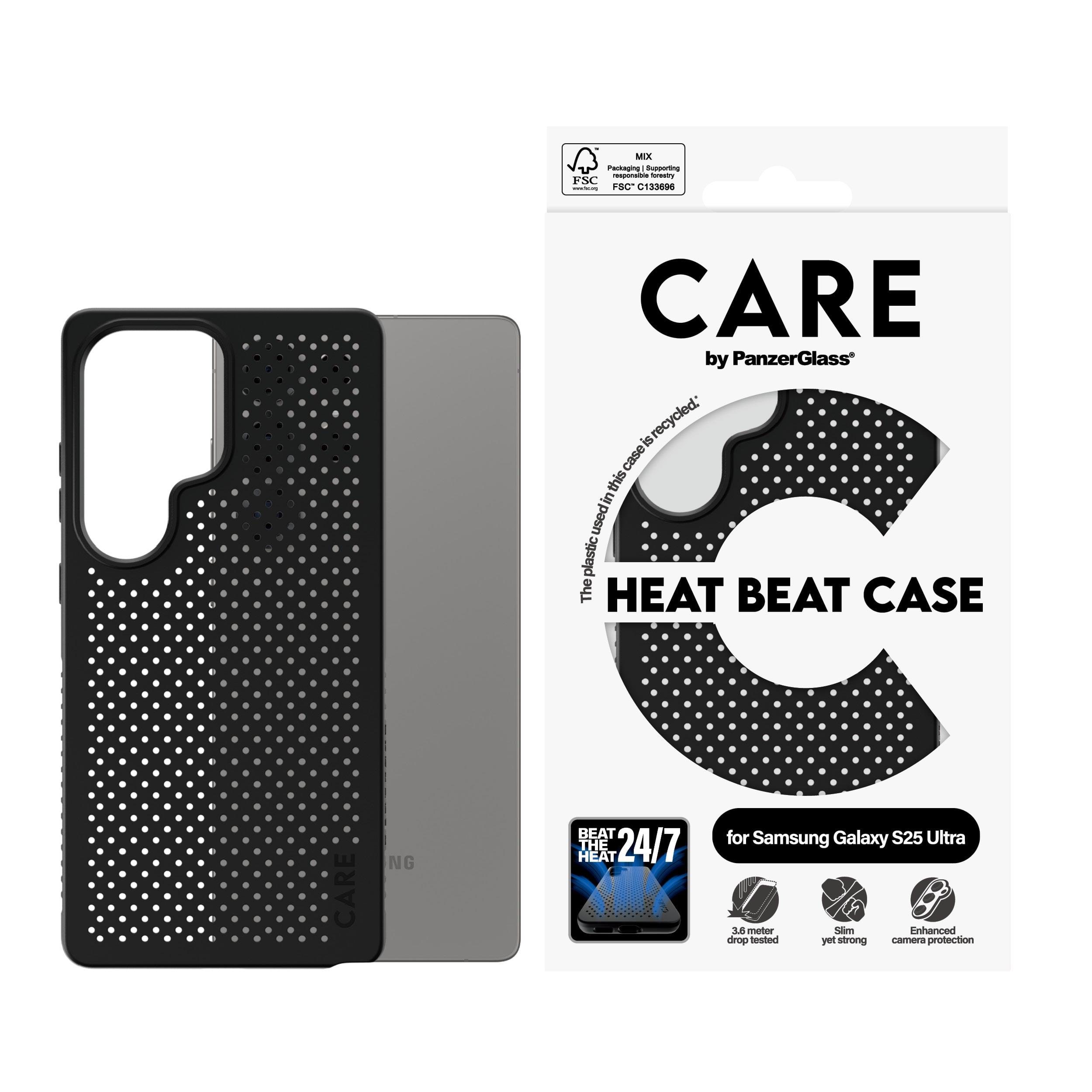Care by Panzerglass Feature Case Heat Beat Samsung Galaxy S25 Ultra - Handys Cover Cases Crrfehbg38488