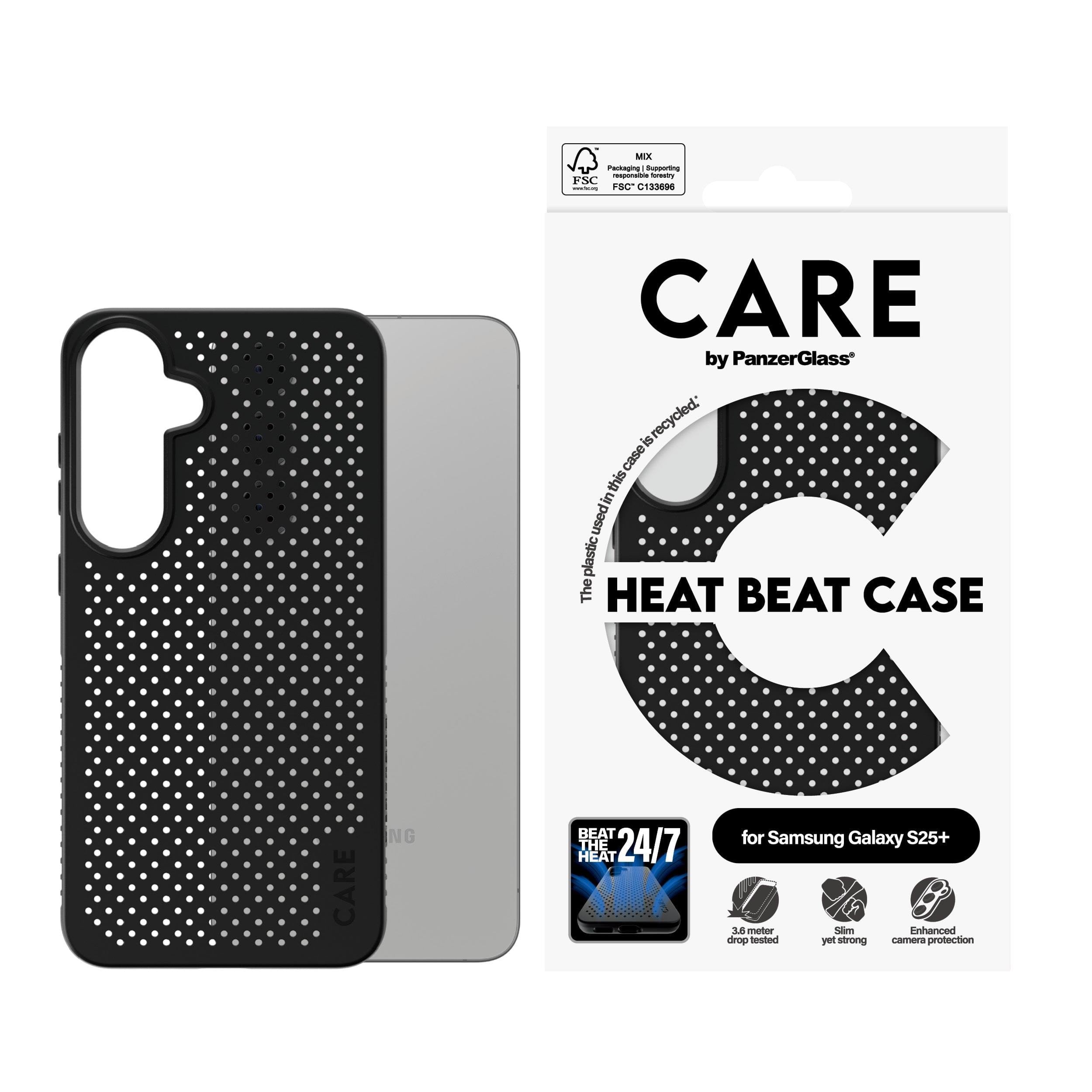 Care by Panzerglass Feature Case Heat Beat Samsung Galaxy S25+ - Handys Cover Cases Crrfehbg37942
