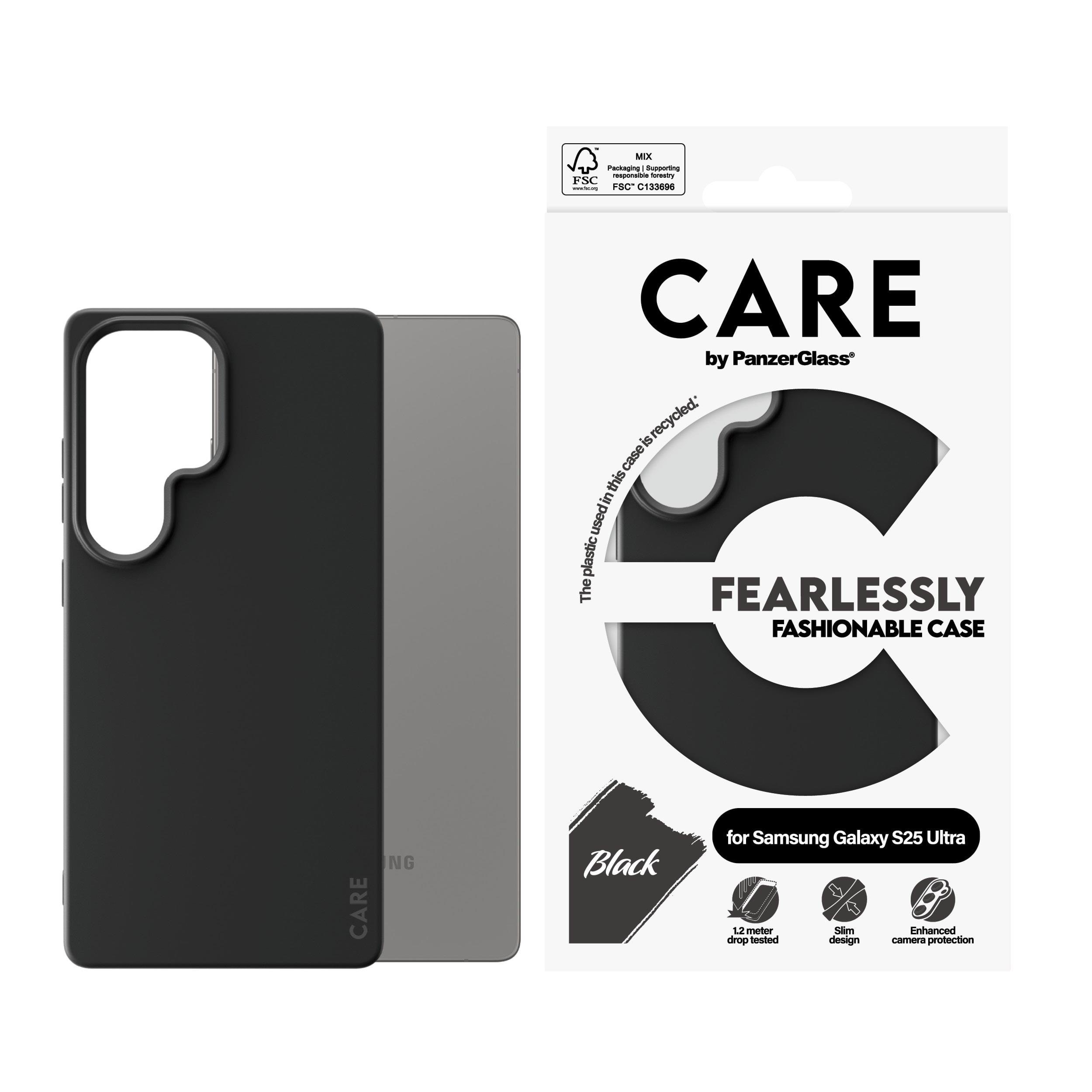 Care by Panzerglass Fashionable Case Black Samsung Galaxy S25 Ultra - Handys Cover Cases Crrfabcg38488