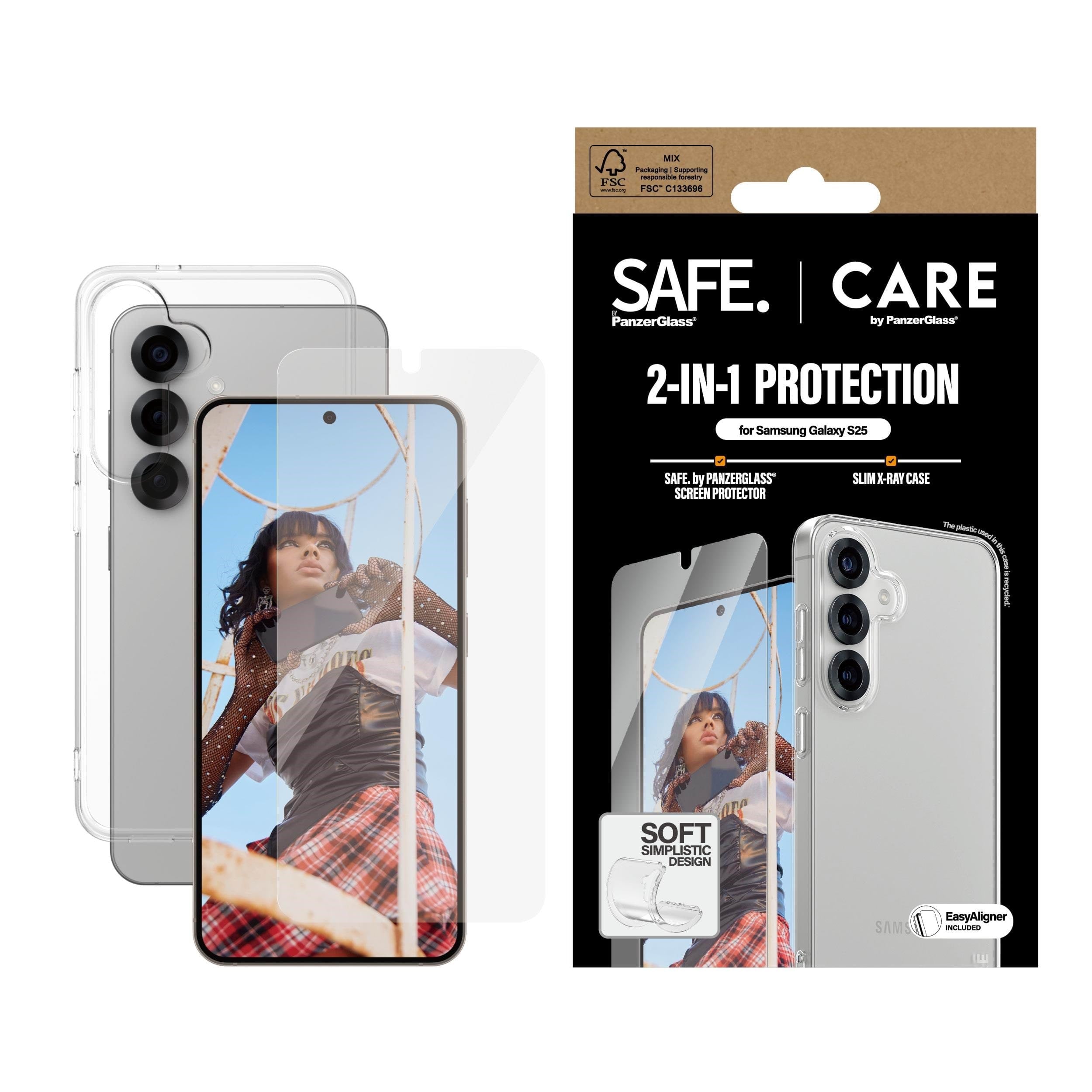 Care by Panzerglass Fashion 2-in-1 Bundle Samsung Galaxy S25 - Handys Schutzfolie Crrcanug38388