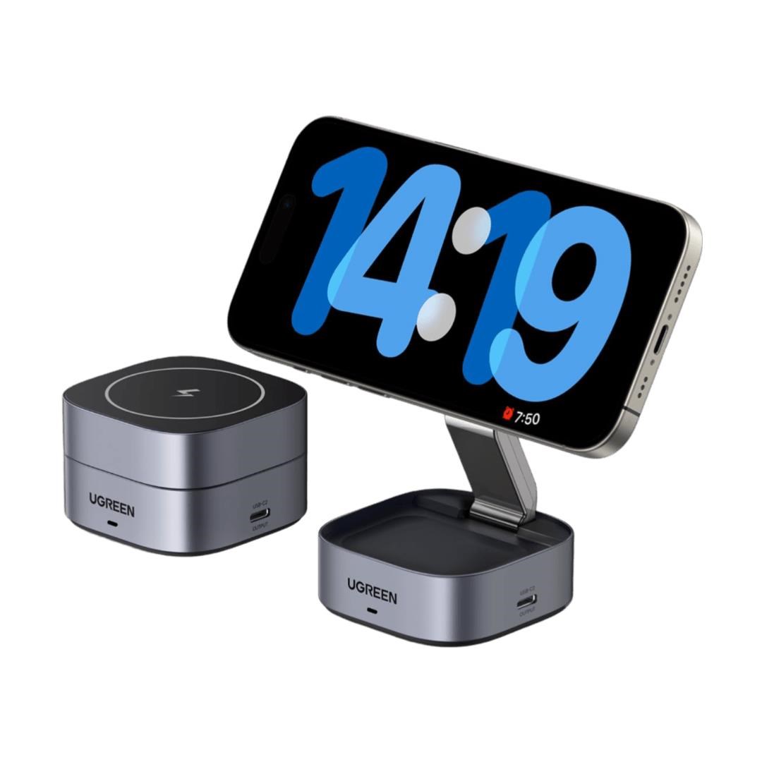 Ugreen 2-in-1 Qi Magnetic Foldable Charging Station (No AC Adapter) - Handys Adapter Und Ladegeraete