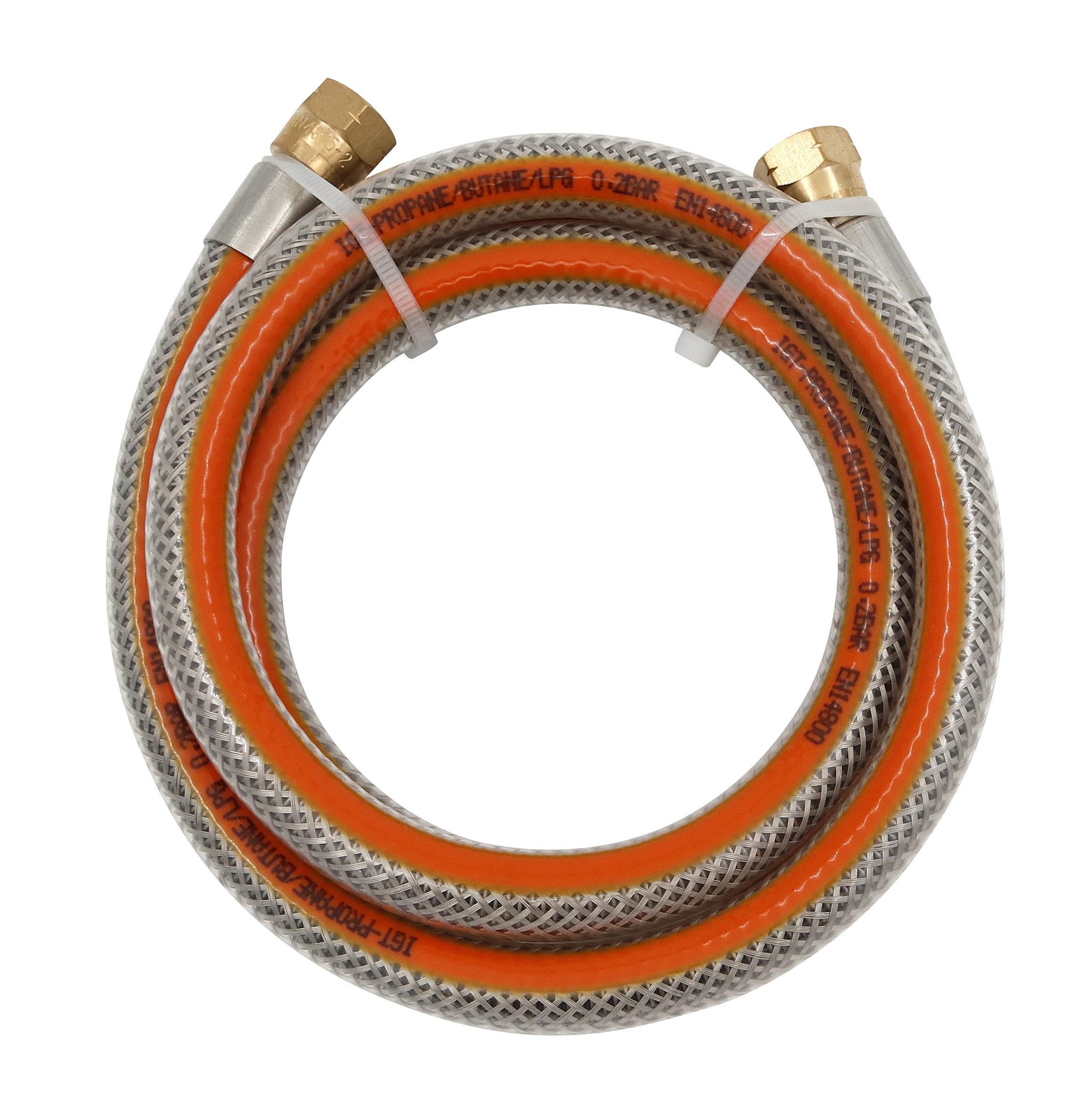 Cozze Flex Hose 1.5M For Regulator Easy 1/4" Threaded Connection. - Grill Und Zubehoer