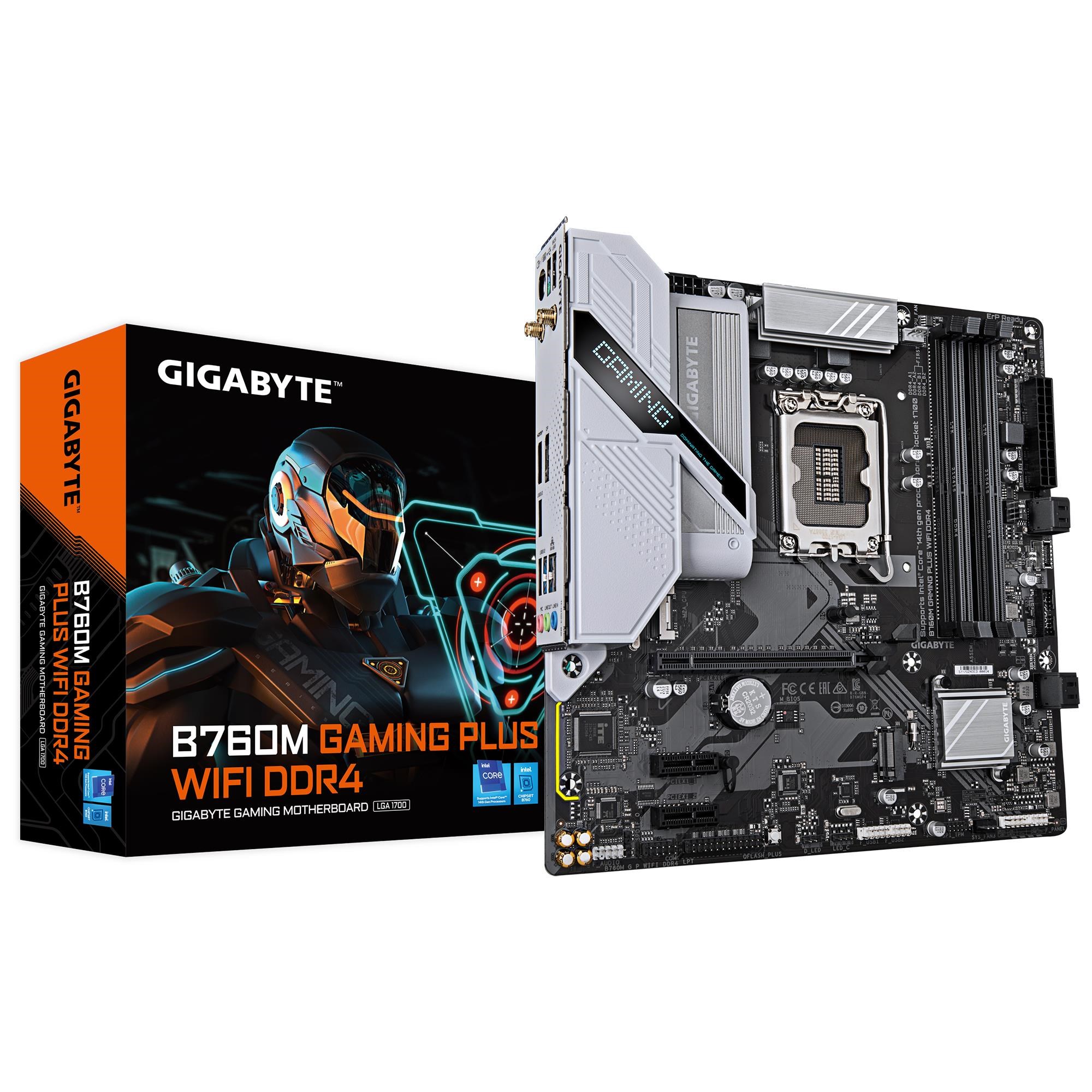 Gigabyte B760m Gaming Plus Wifi Ddr4 Mainboard - Intel B760 - Intel Lga1700 - Ddr4 Ram - Micro-atx