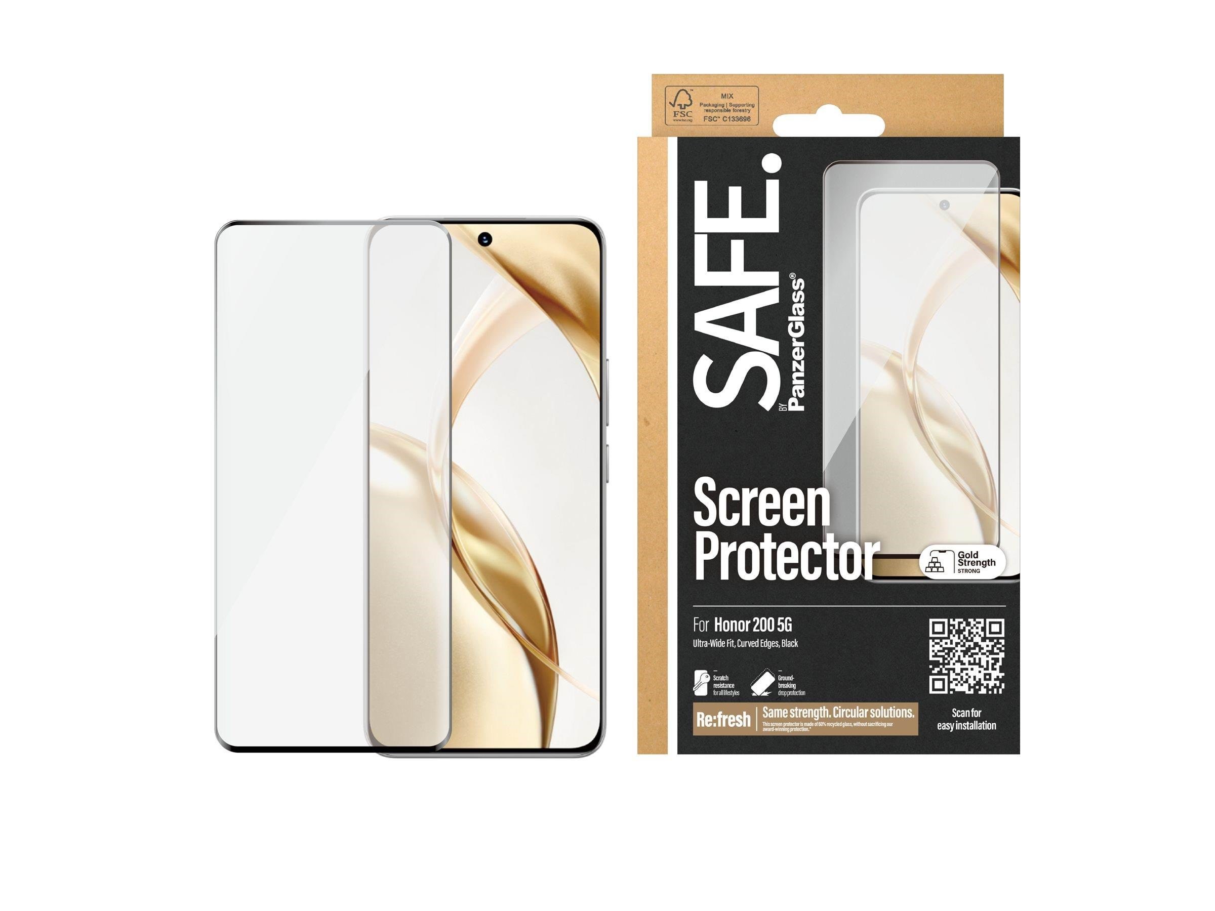 Safe by Panzerglass Screen Protector Honor 200 5G | Ultra-wide Fit - Handys Schutzfolie