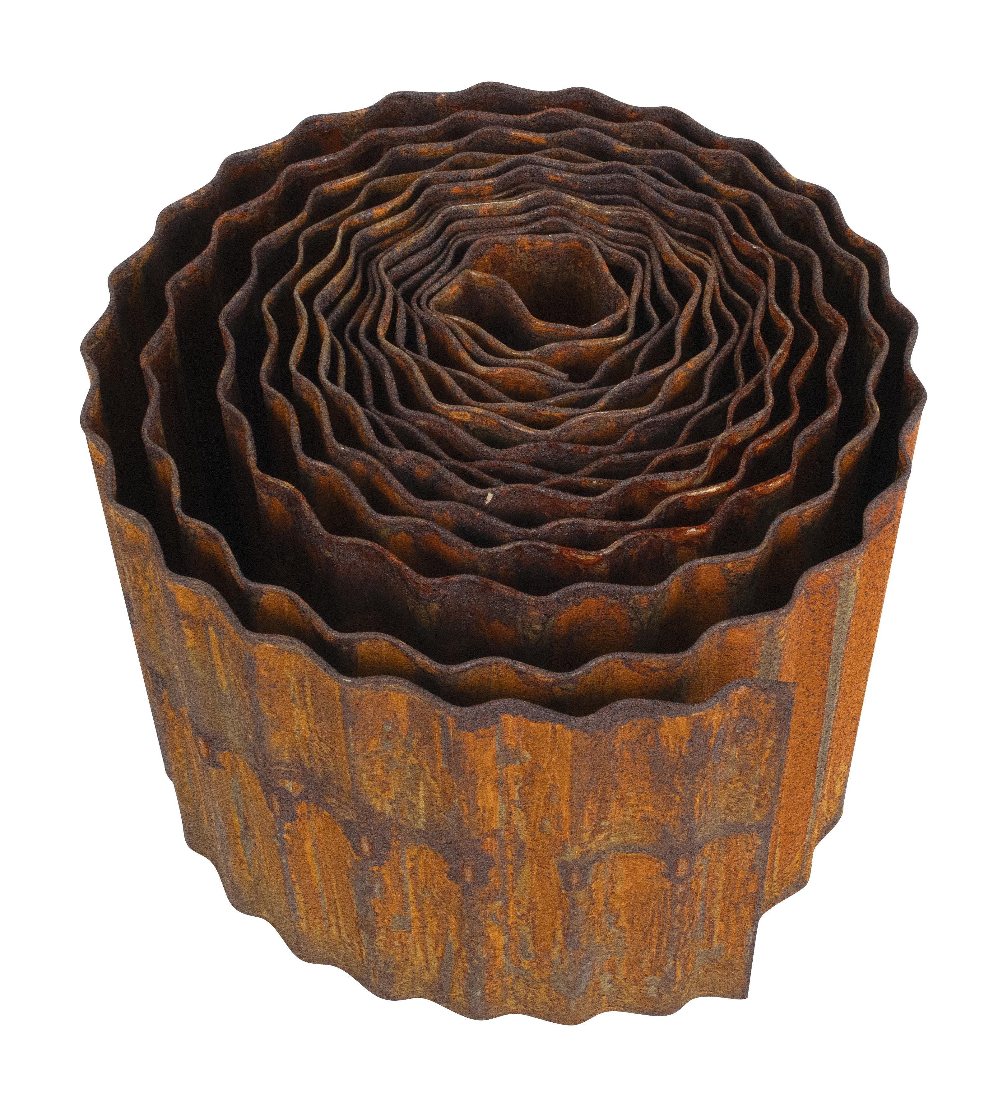 Home>it Lawn Edging Rusty 16 cm 5 Meters - Gartengeraete 92140