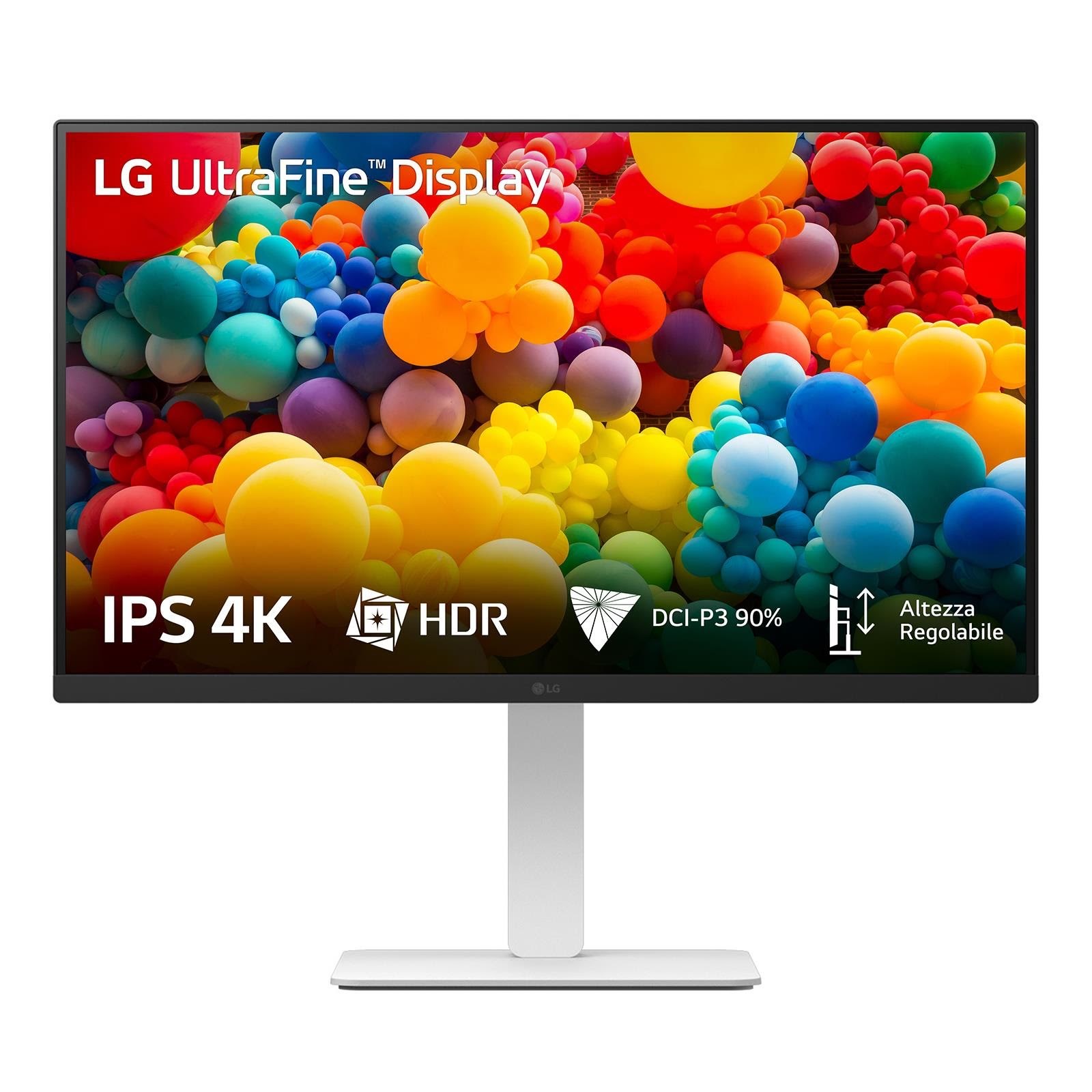 27" LG Ultrafine 27us550-w - 3840x2160 (4K) - 60hz - Ips - Bildschirm White