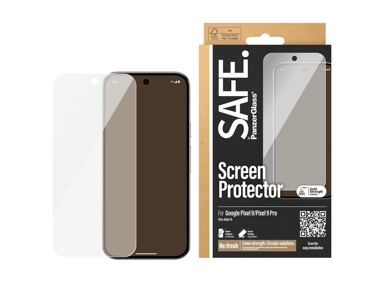 Safe by Panzerglass Screen Protector Google Pixel 9 | 9 Pro | Ultra-wide Fit - Handys Schutzfolie Safe95940