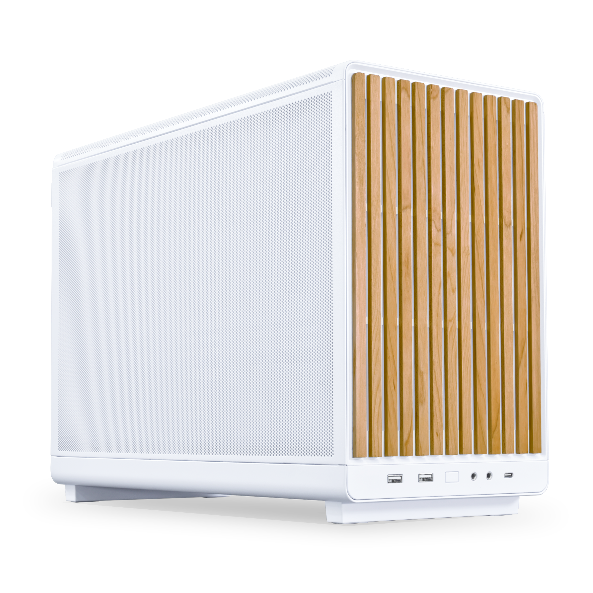 Lian Li Dan Case A3- Matx Wood Edition - Gehäuse - Minitower - Weiß - Gehaeuse G99.A3w-wd.00