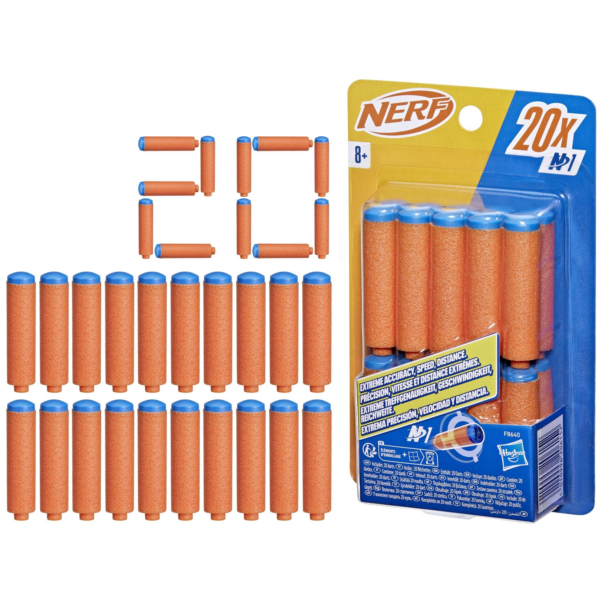 Nerf N1 Dart Nachfüllpack 20 - Spielzeugwaffen F8640eu4