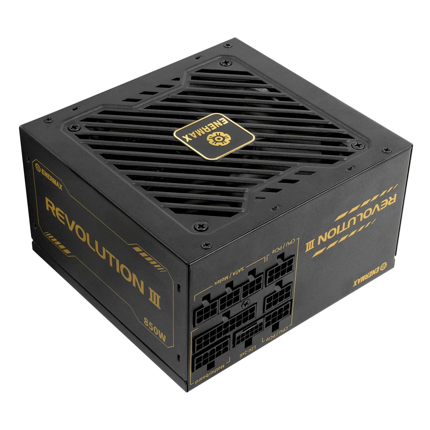 Enermax Revolution Iii Netzteile - 850 Watt - 120 mm - Atx 3.1 - 80 Plus Gold Zertifiziert