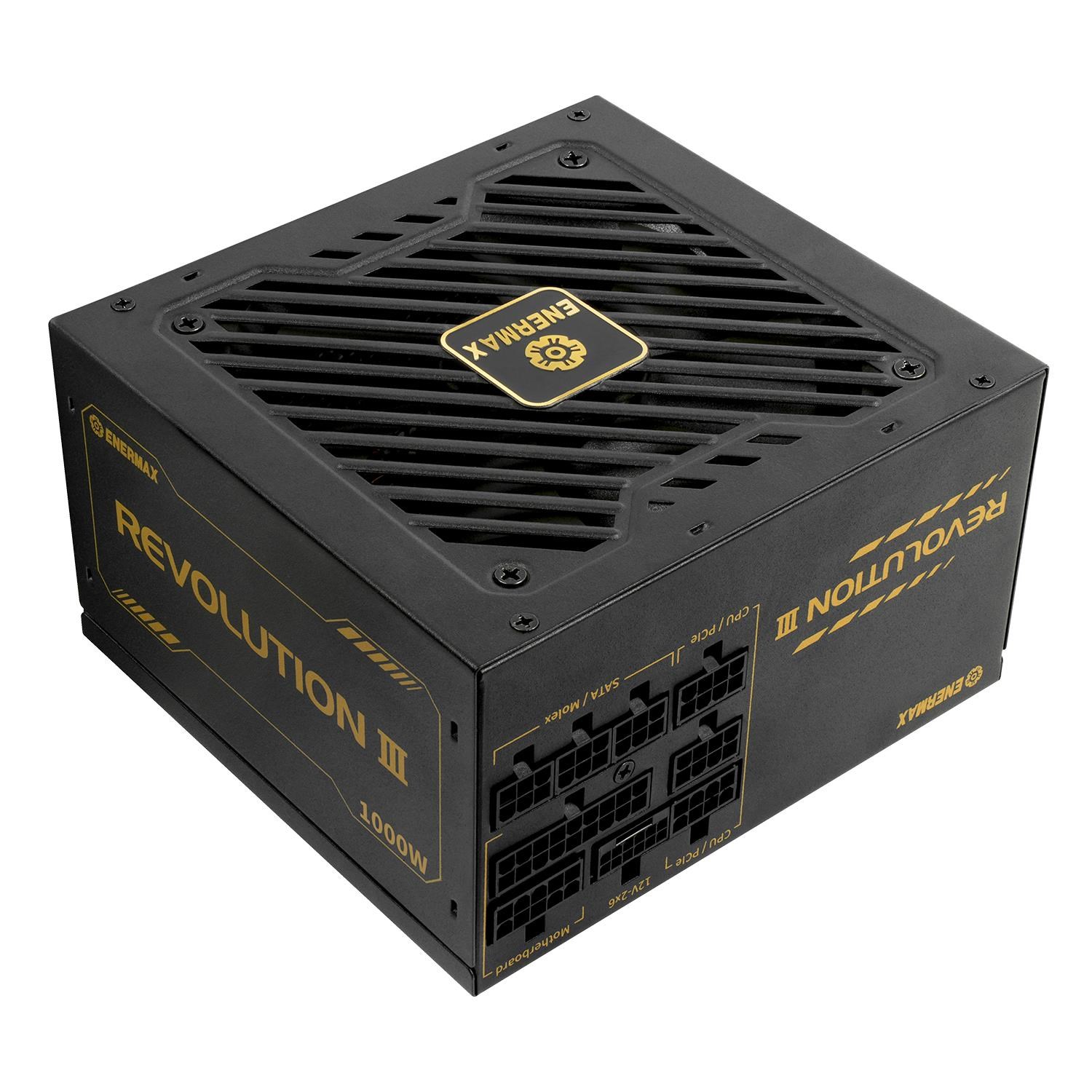 Enermax Revolution Iii Netzteile - 1000 Watt - 120 mm - Atx 3.1 - 80 Plus Gold Zertifiziert