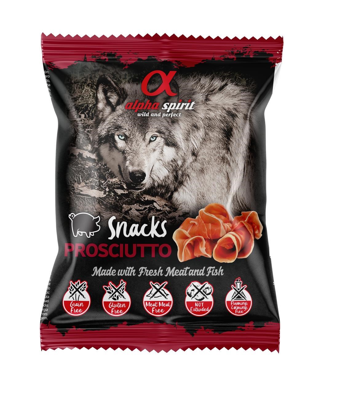 Alpha Spirit Dog Treats Prosciutto Ham 50g - Hunde