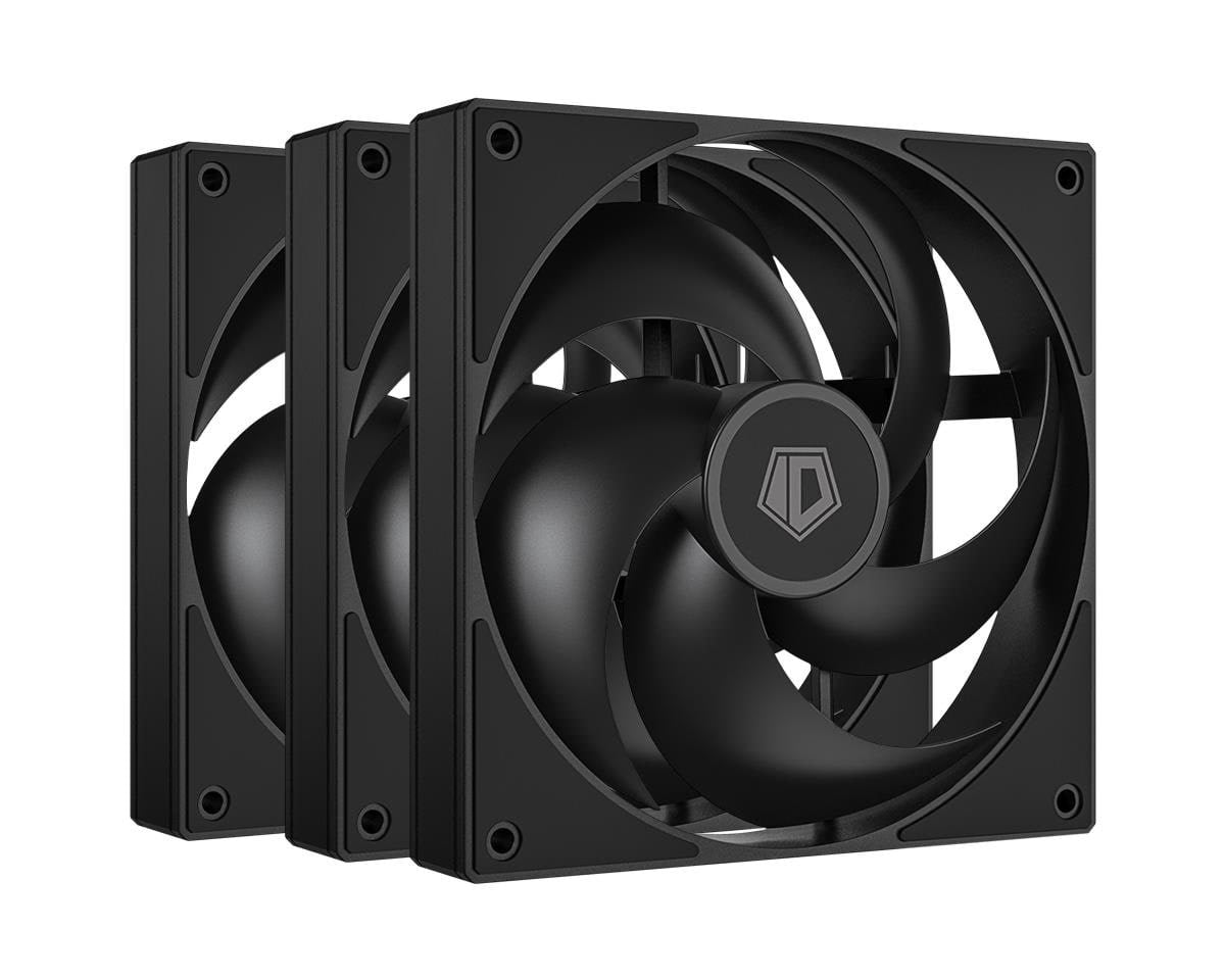 Id-cooling As-120-k Trio - Gehäuselüfter - 120mm - Schwarz - 27 Dba - Gehaeuseluefter