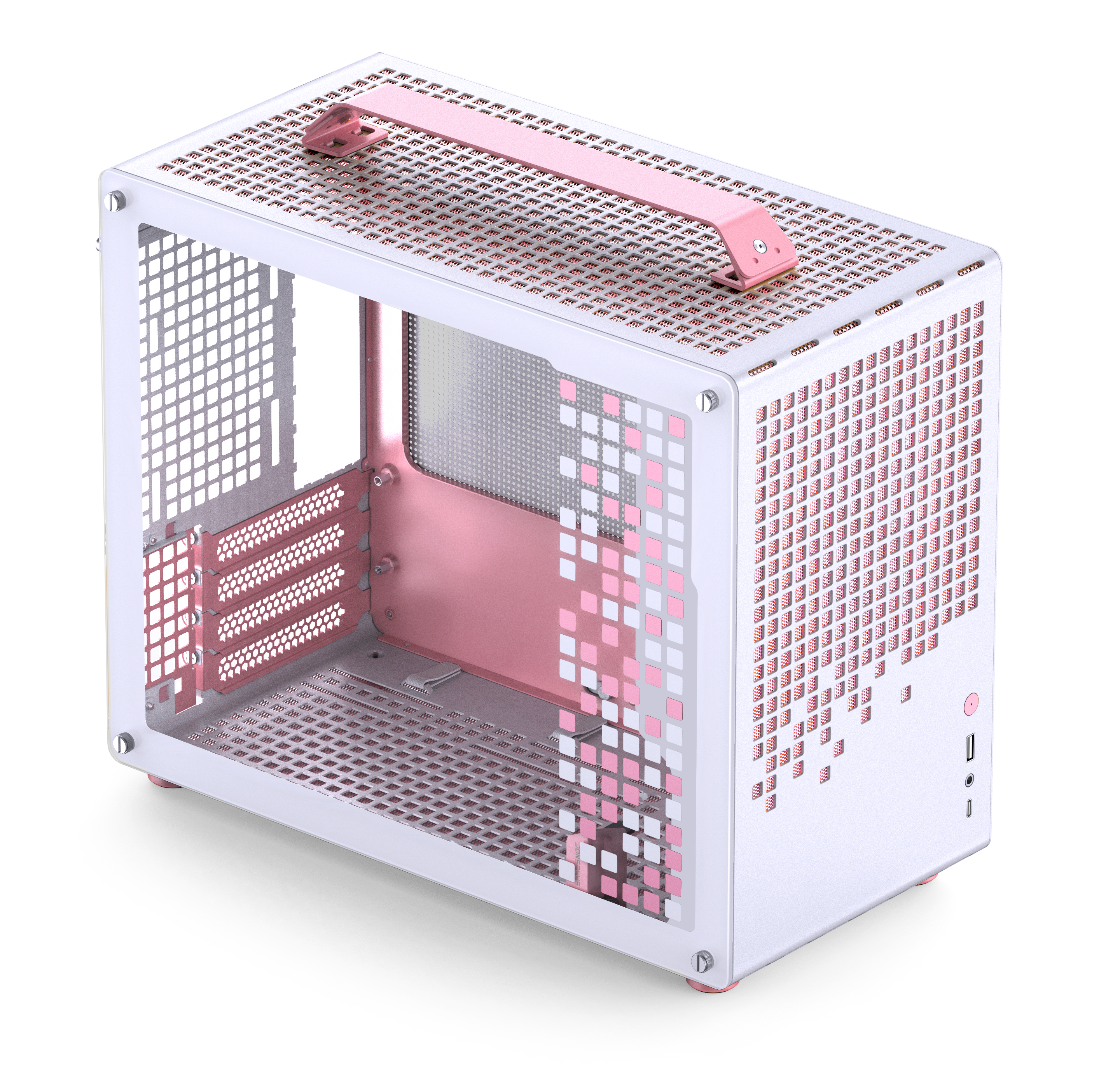 Jonsbo Z20 White/pink - Gehäuse - Minitower - Weiß - Gehaeuse Z20 White-pink