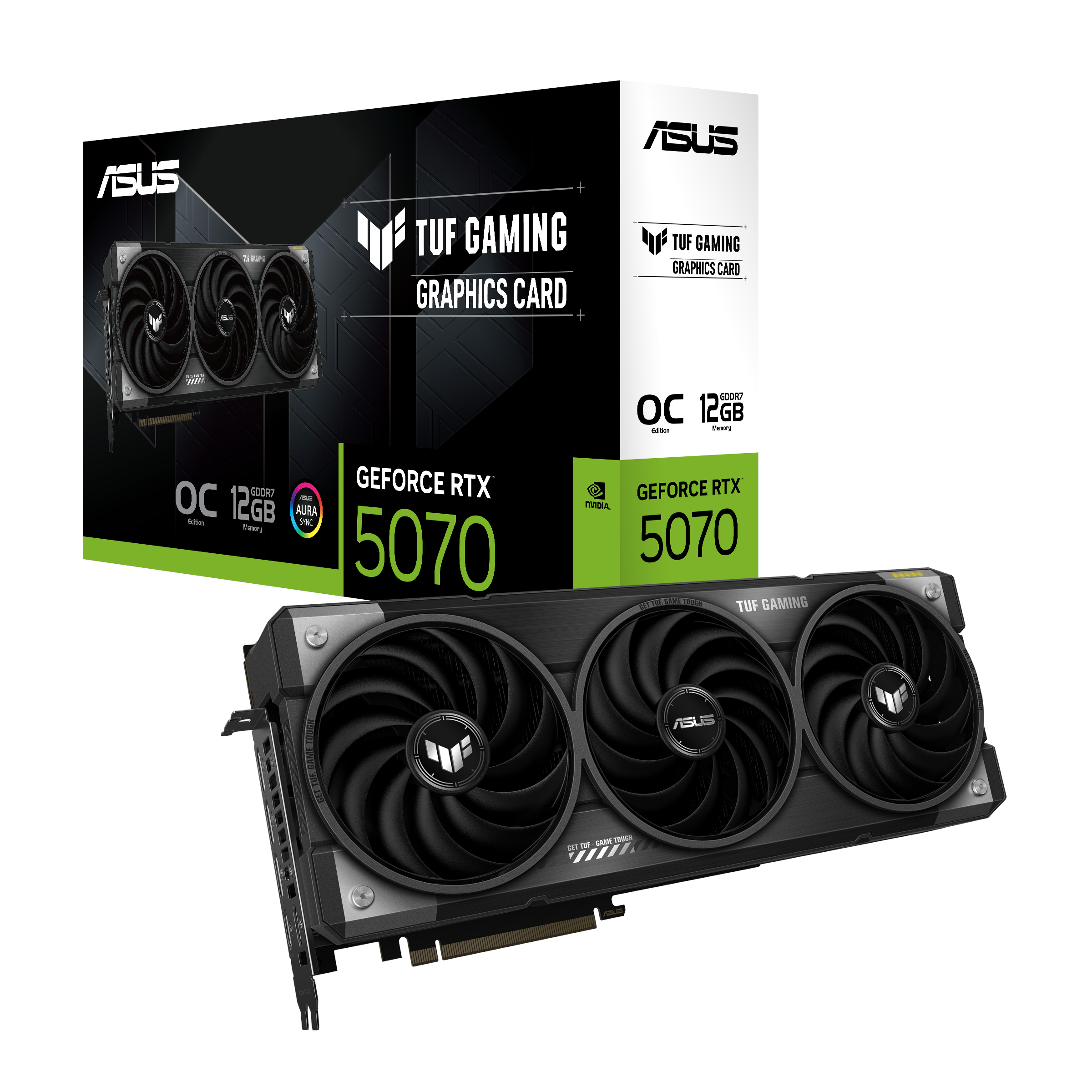 Asus Geforce Rtx 5070 Tuf OC - 12gb Gddr7 Ram - Grafikkarte Schwarz 90yv0lz0-m0na00