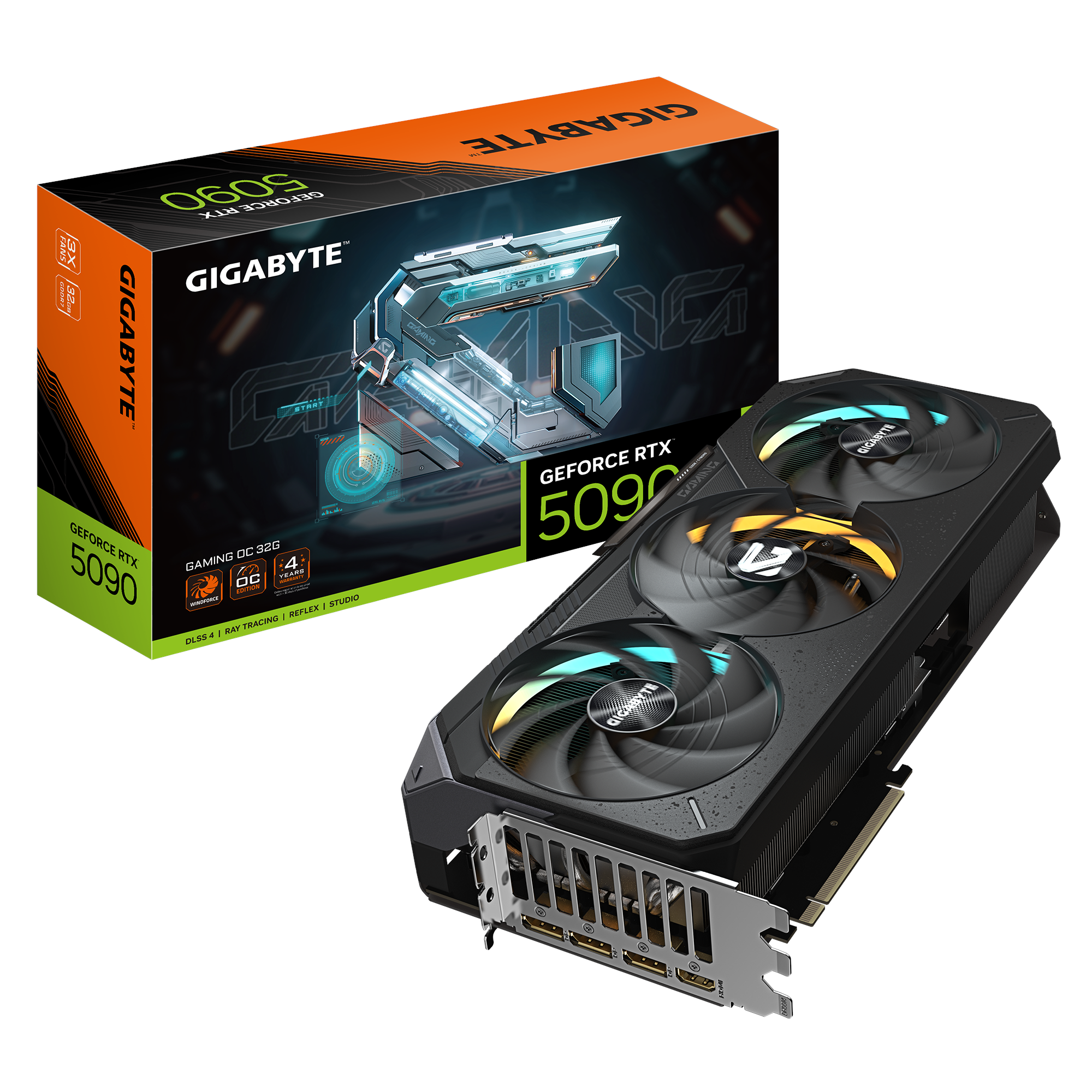 Gigabyte Geforce Rtx 5090 Gaming OC - 32gb Gddr7 Ram - Grafikkarte Schwarz Gv-n5090gaming Oc-32gd