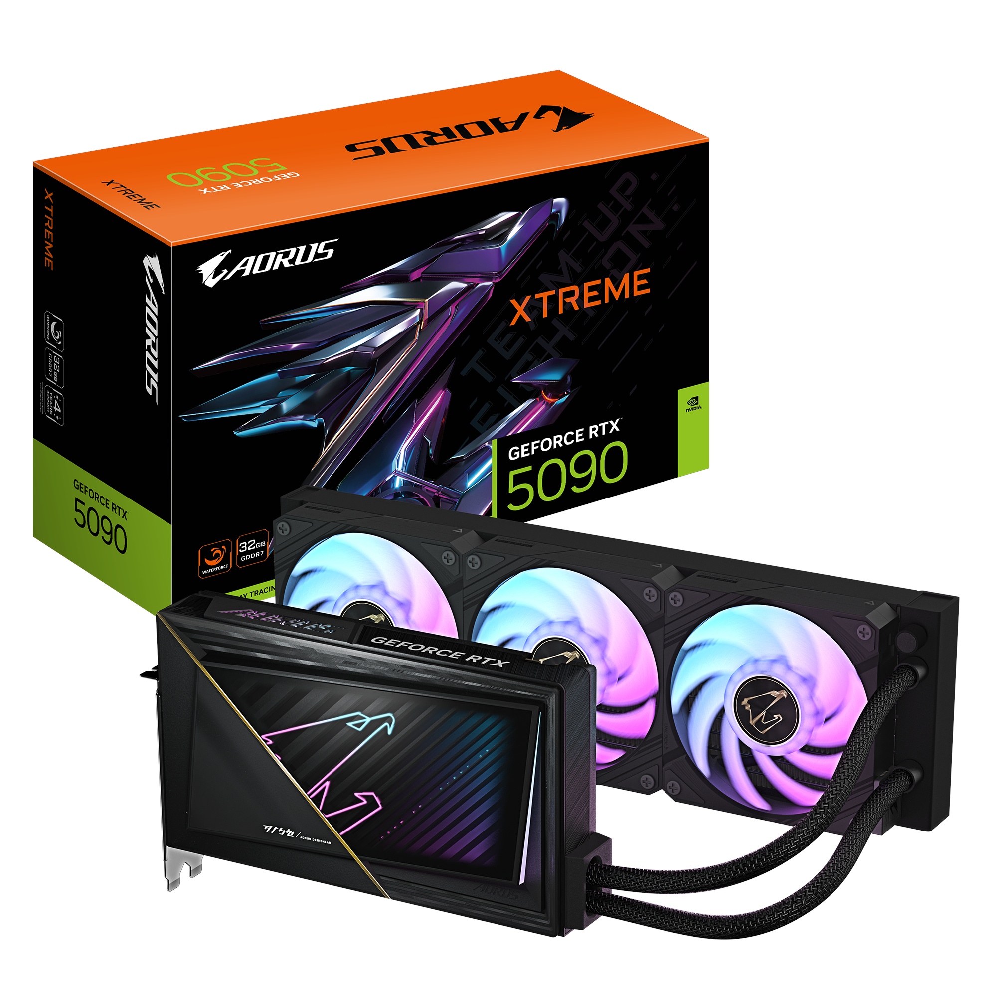 Gigabyte Geforce Rtx 5090 Aorus Xtreme Waterforce - 32gb Gddr7 Ram - Grafikkarte