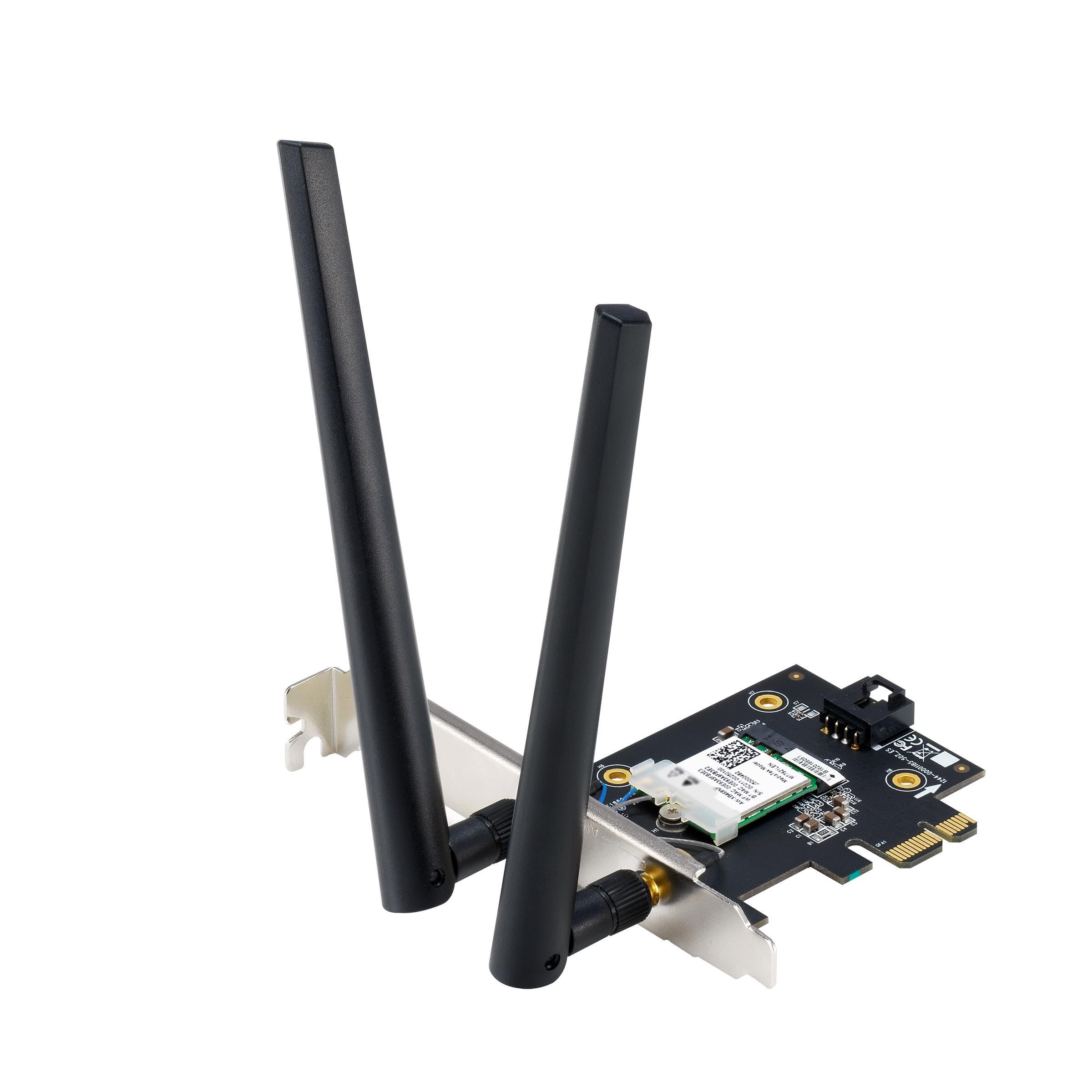 Asus Pce-be6500 Wifi 7 Pci-e Adapter With 2 External Antennas. Supporting 6ghz Band 4096-qam Bluetooth 5.4 Wpa3 - Netzwerkadapter Netzkarte 