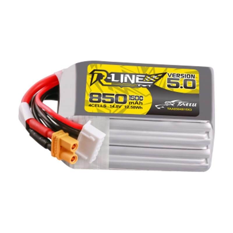 Gens Ace &Tattu R-line Wersja 5.0 850 Mah 14.8 V 4s1p 150c Xt30u-f - Ferngesteuert Taa8504s15x3