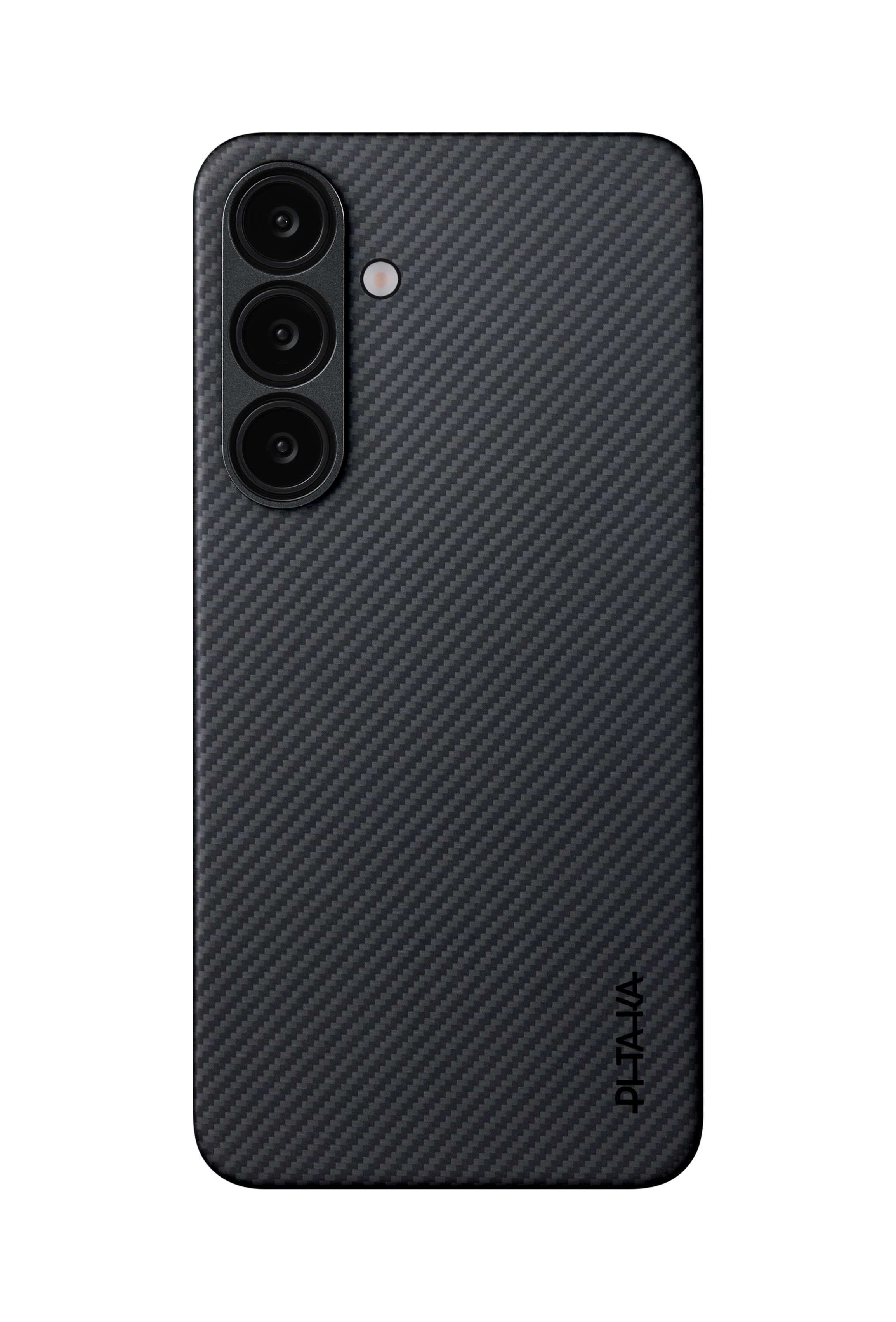 Pitaka Ultra-slim Case Black/grey Twill - Samsung Galaxy S25 - Handys Cover Cases Ks2501