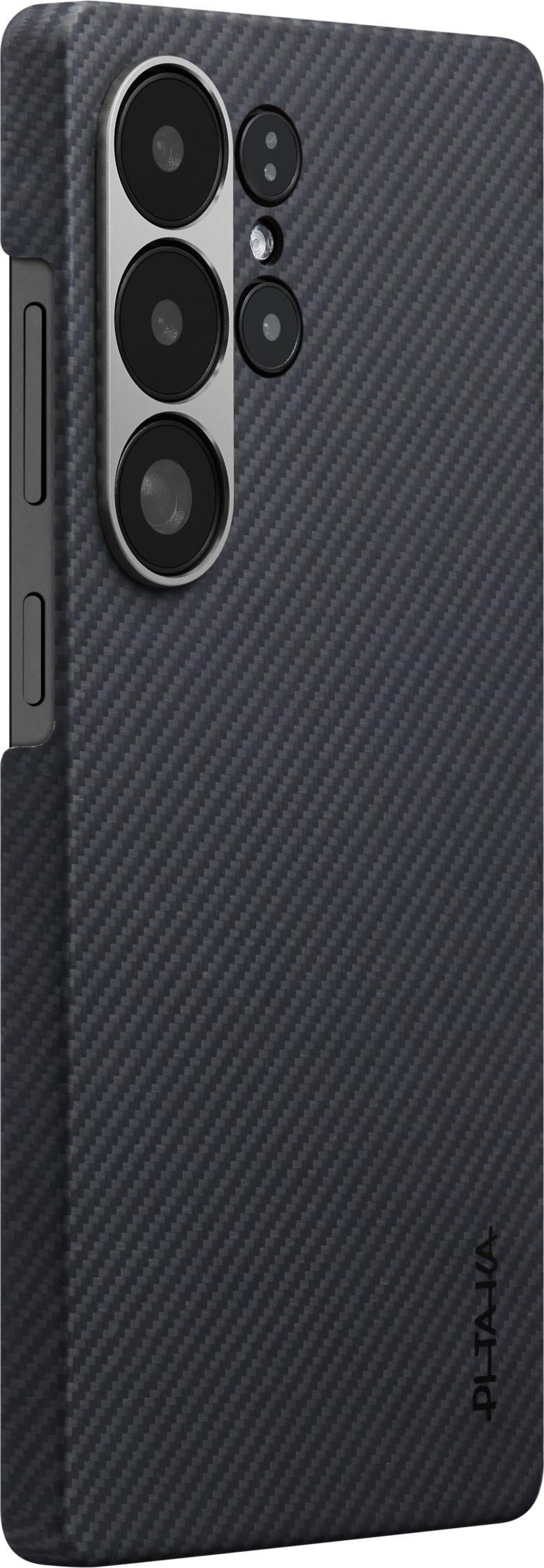 Pitaka Ultra-slim Case Black/grey Twill - Samsung Galaxy S25 Ultra - Handys Cover Cases
