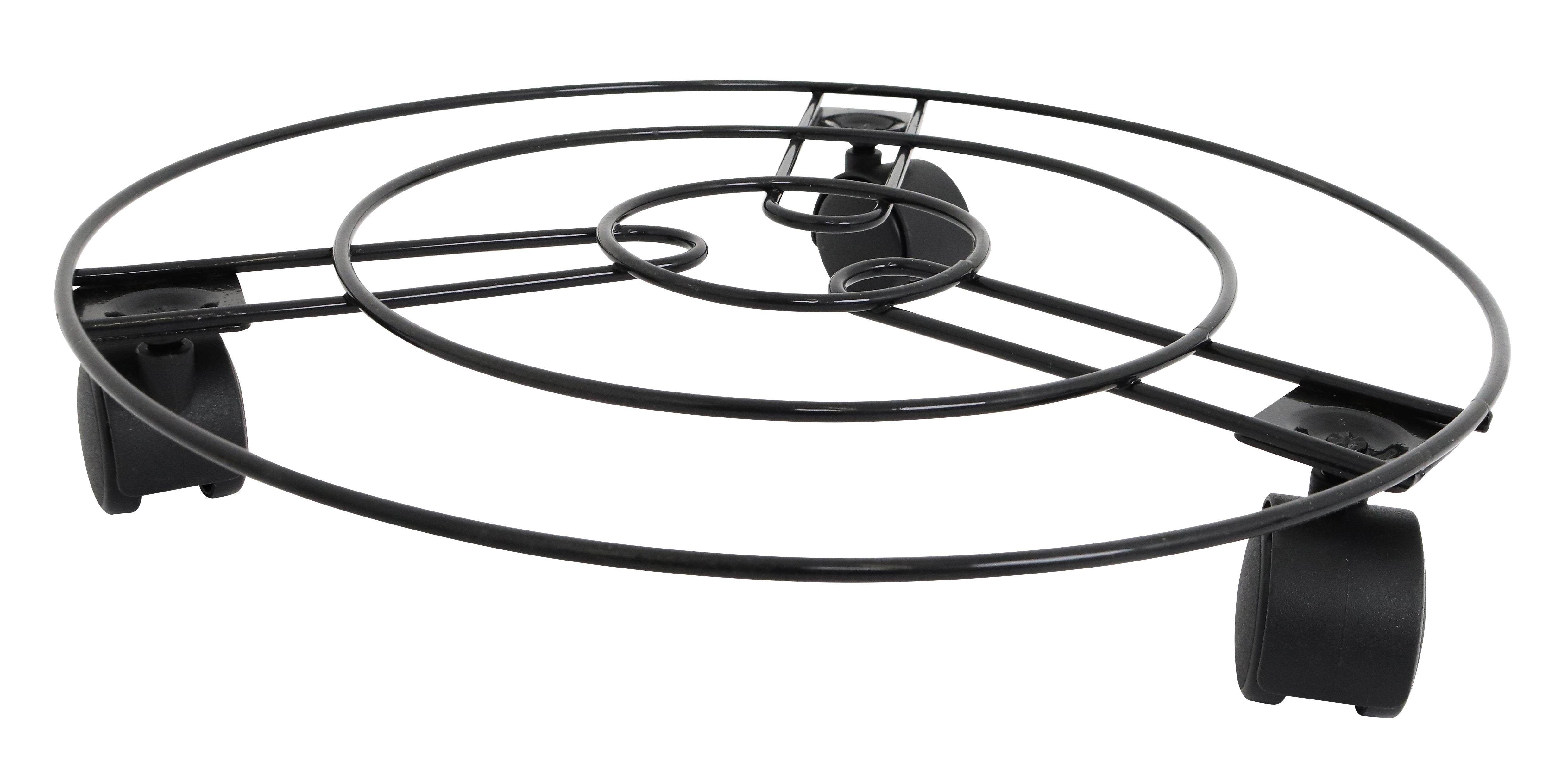Home>it Pot Trolley Round Galvanized Black - Gartengeraete
