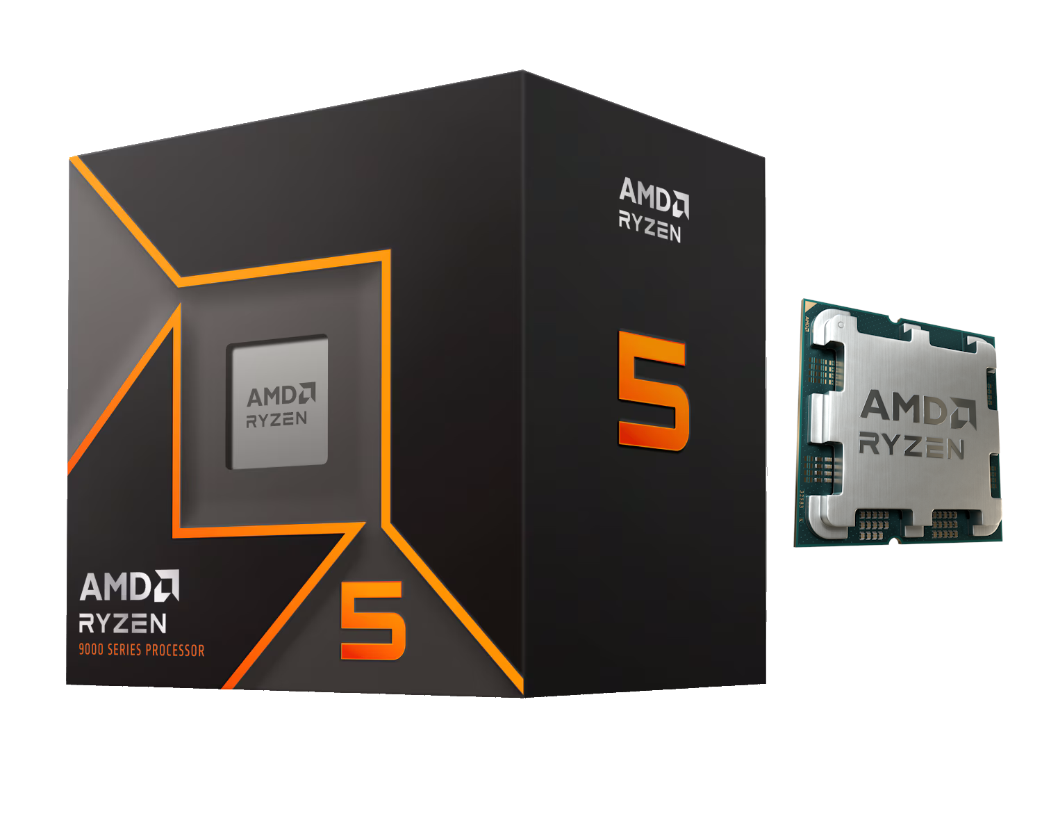 Amd Ryzen 5 9600 Wraith Stealth Cpu - 6 Kerne - 3.9 Ghz - Amd Am5 - Amd Boxed (Mit Kühler)