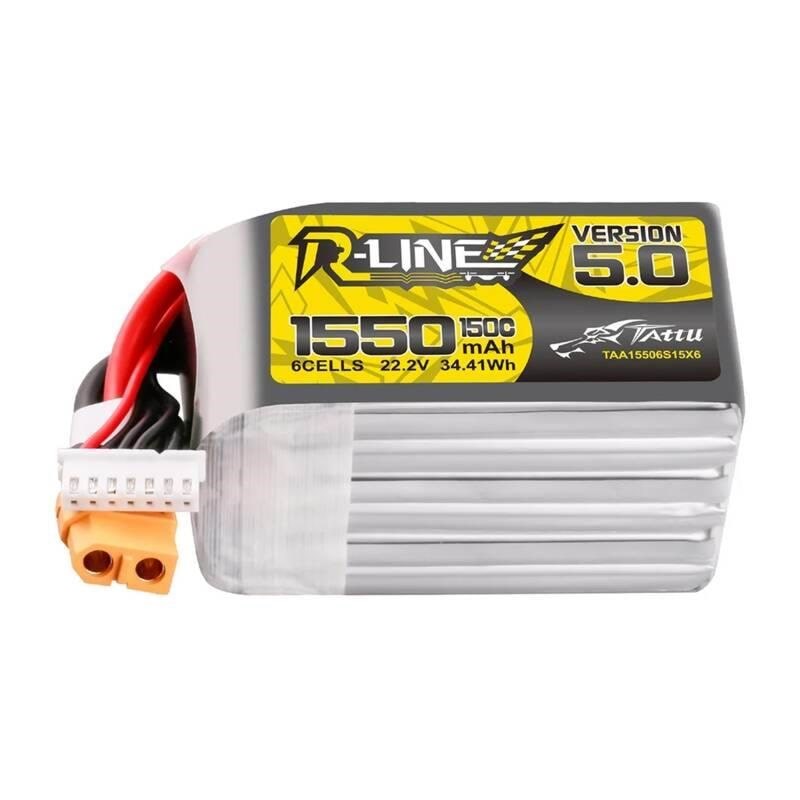 Gens Ace &Tattu Lipo R-line Version 5.0 1550mah 22.2V 150c 6S Battery With Xt60 Connector - Ferngesteuert Taa15506s15x6