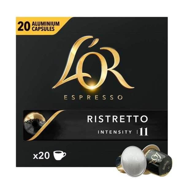 L'or Capsules Ristretto - 20 Pcs - Kaffeezubereitung Schwarz 4028586