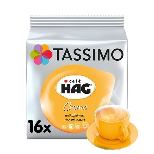 Tassimo Pods Café Hag Crema - 16 Pcs - Kaffeezubereitung Silber 4031533