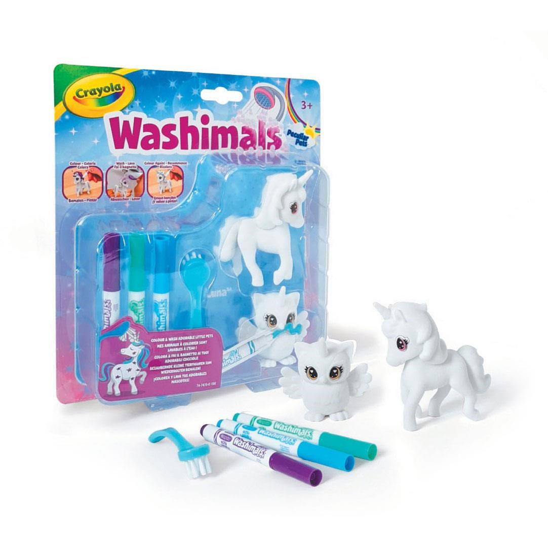Crayola - Washimals Animals - Unicorn Luna And Owl Una - Spielzeug