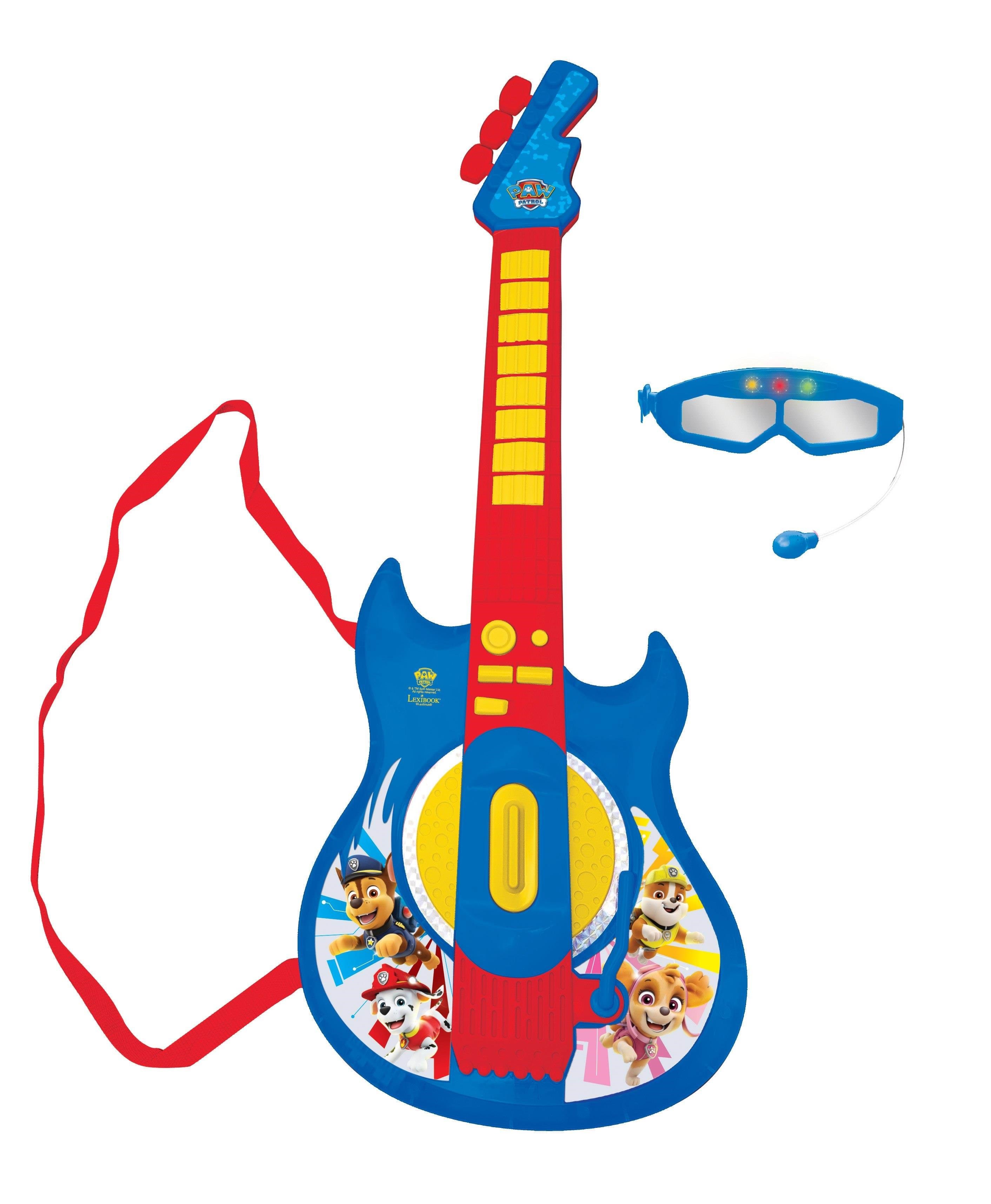 Paw Patrol Electronic Lighting Guitar With Mic in Glasses. - Spielzeug 89018