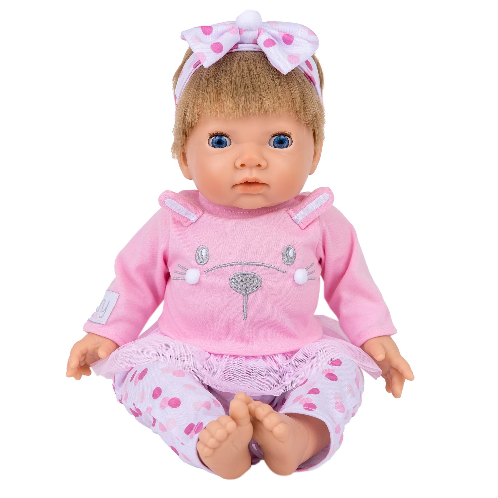 Tiny Treasures Doll With Blonde Hair And Pink Outfit - Spielzeug 30542