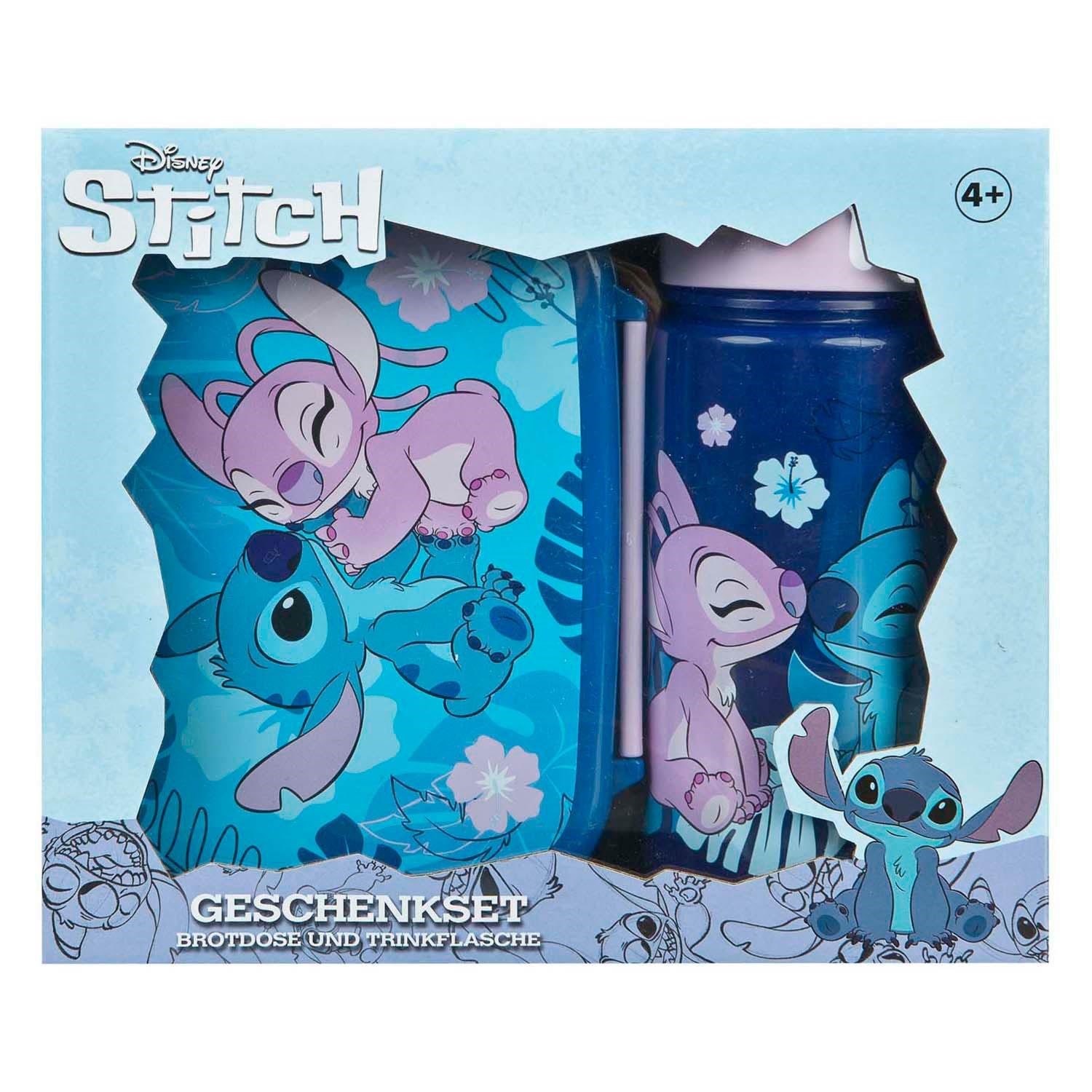 Disney Stitch Lunch Box And Drinking Cup Set - Schul Zubehoer