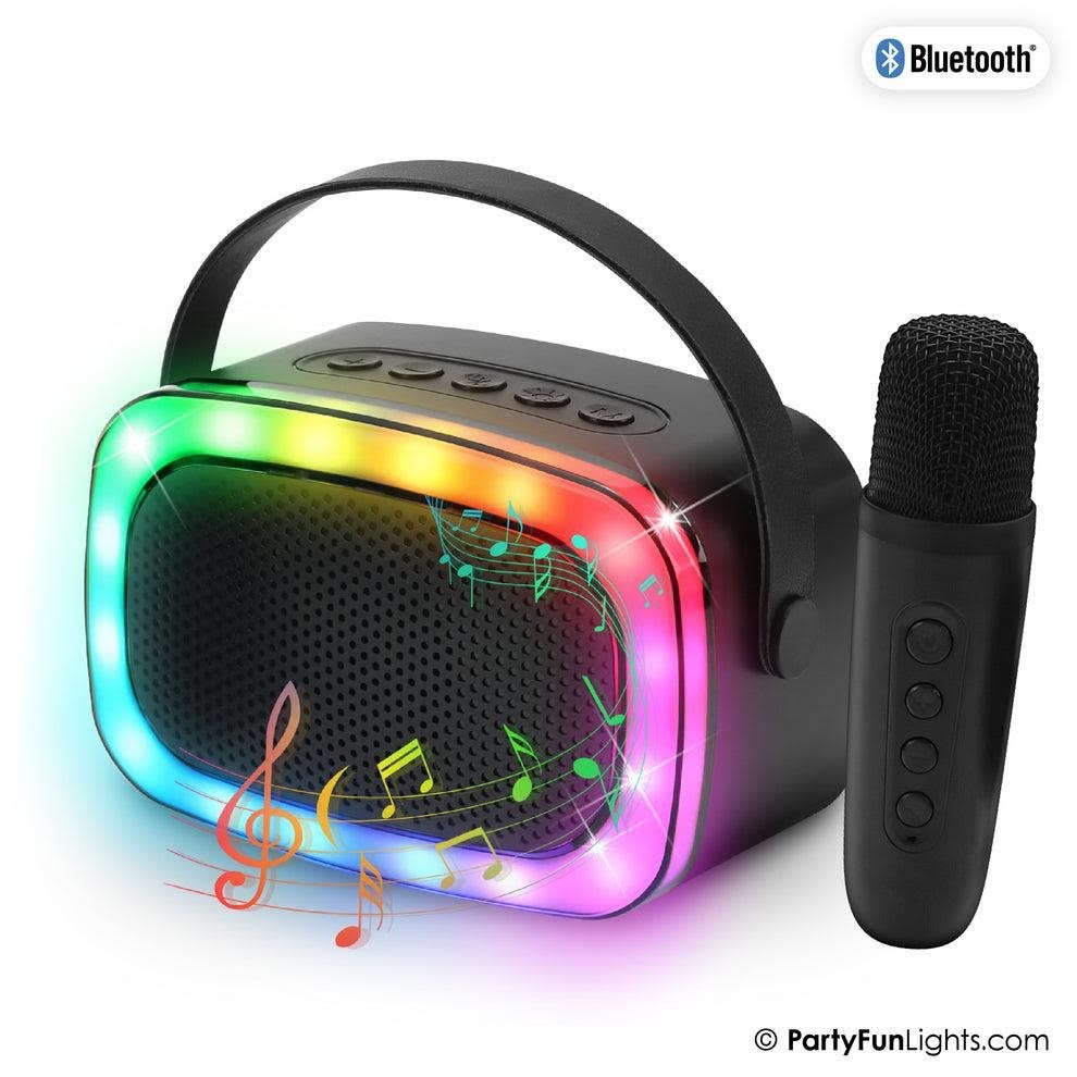 Partyfunlights Mini Karaoke Højttaler Med Trådløs Mikrofon - Musik 605607