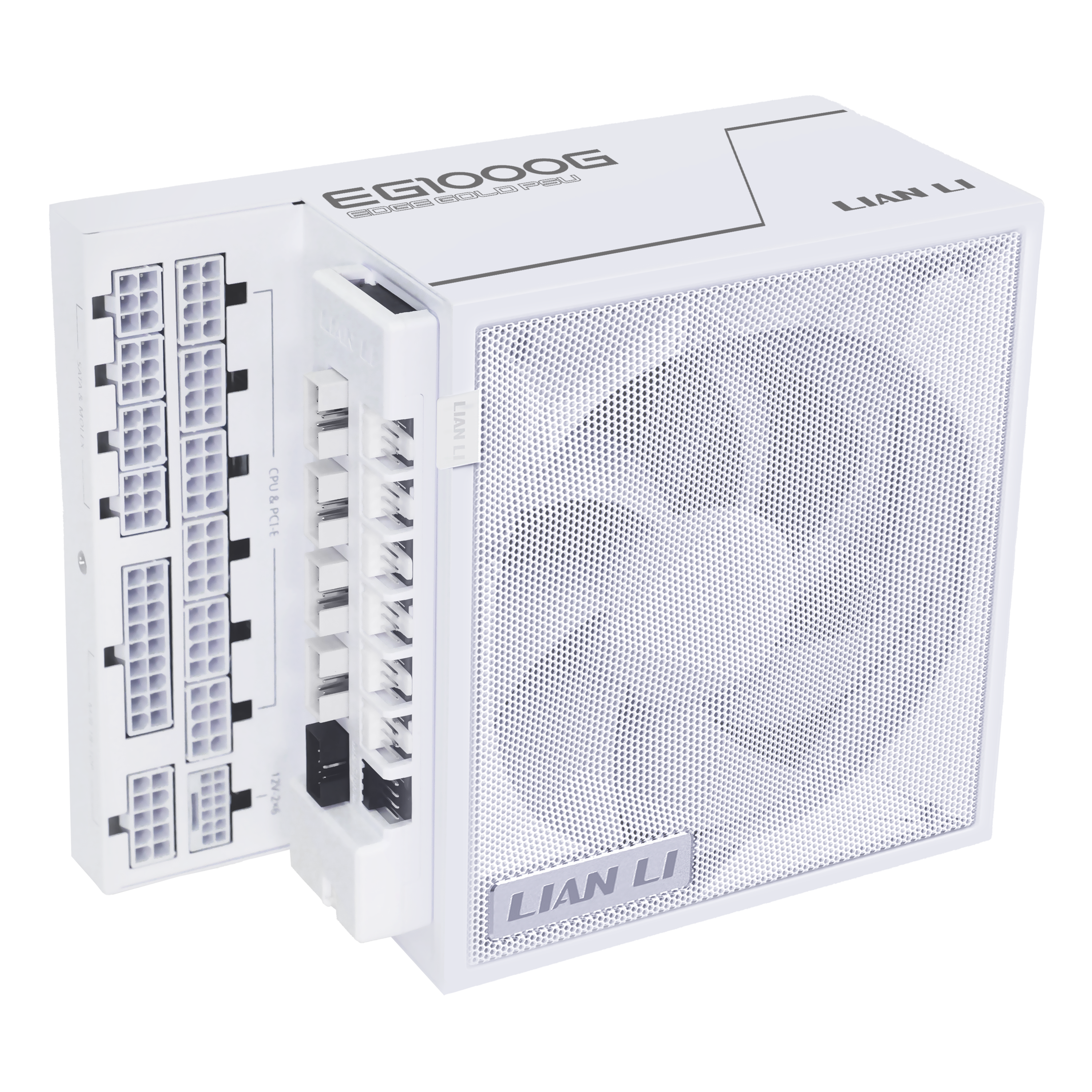 Lian Li Edge Gold 1000w White Netzteile - 1000 Watt - 120 mm - Atx 3.1 - 80 Plus Gold Zertifiziert