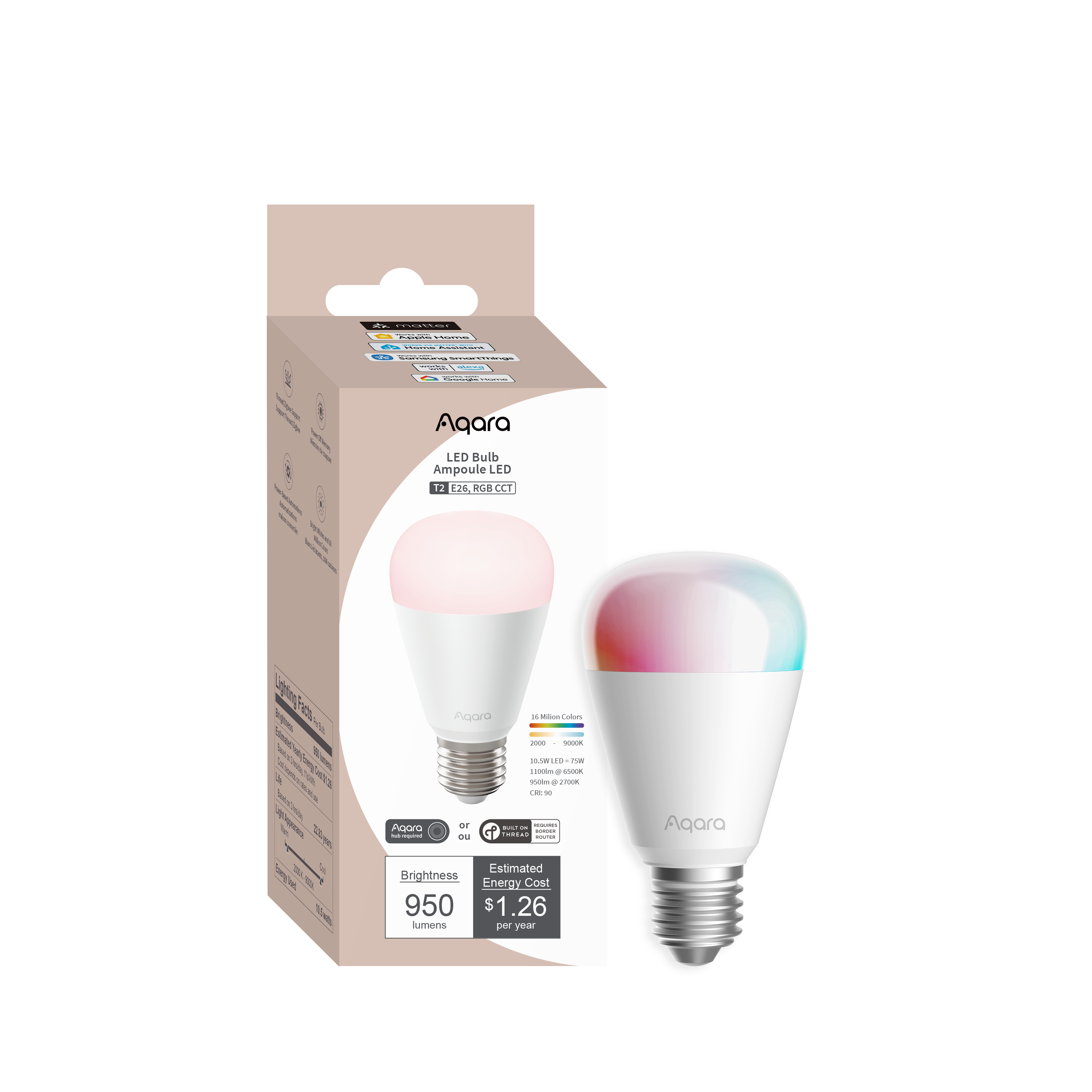 Aqara Led Bulb T2 (Rgb Cct E27) - Smart Home