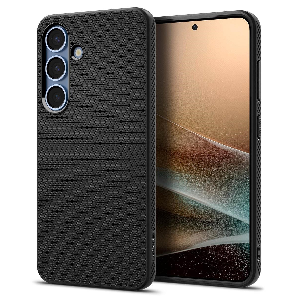 Spigen Liquid Air - Matte Black - Samsung Galaxy S25+ - Handys Cover Cases Acs08979