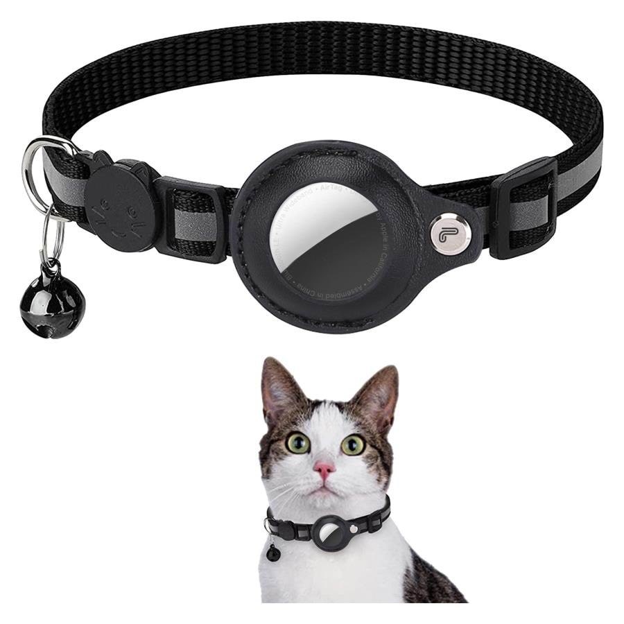Lippa Airtag Collar For Cats And Dogs 22-32 cm Black - Hunde Lpcover0024