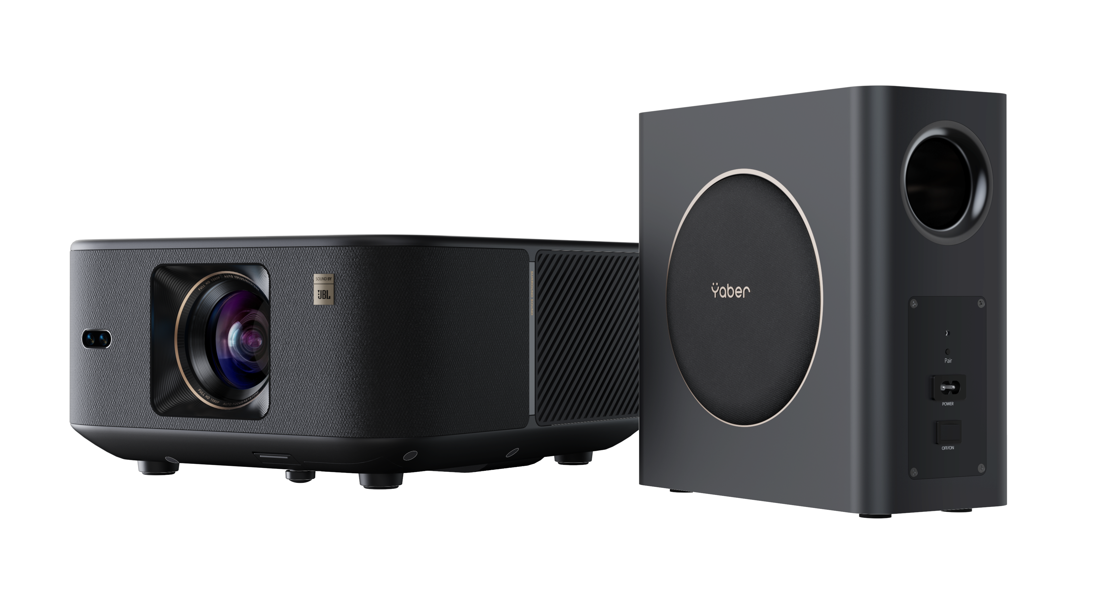 Yaber Projektoren K3 Pro & Subwoofer - 1920 x 1080 - 1600 Ansi Lumens Black Cbk01259