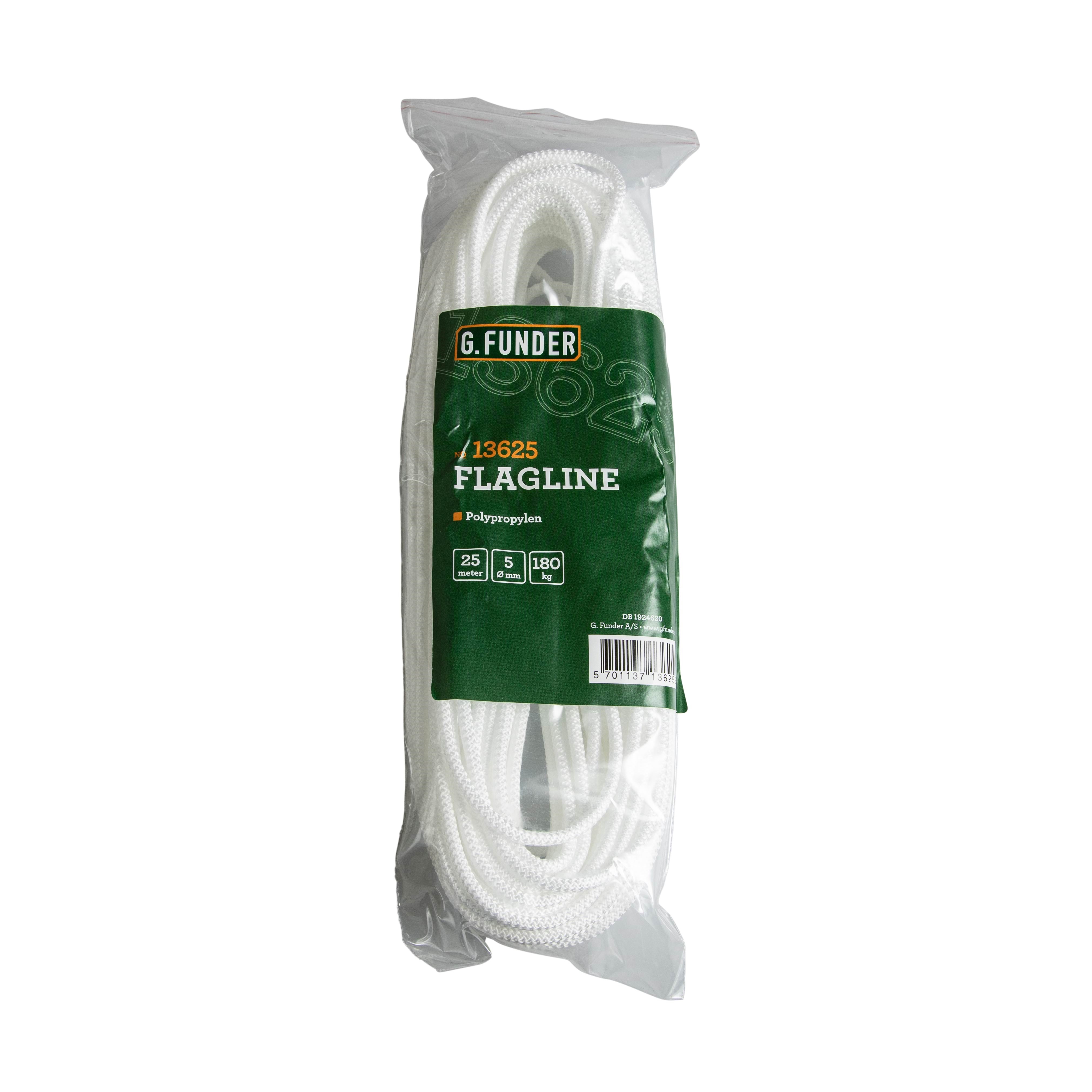 G.Funder Flagline Braided pp 5 mm 25 Meters - Reinigung 5701137136253