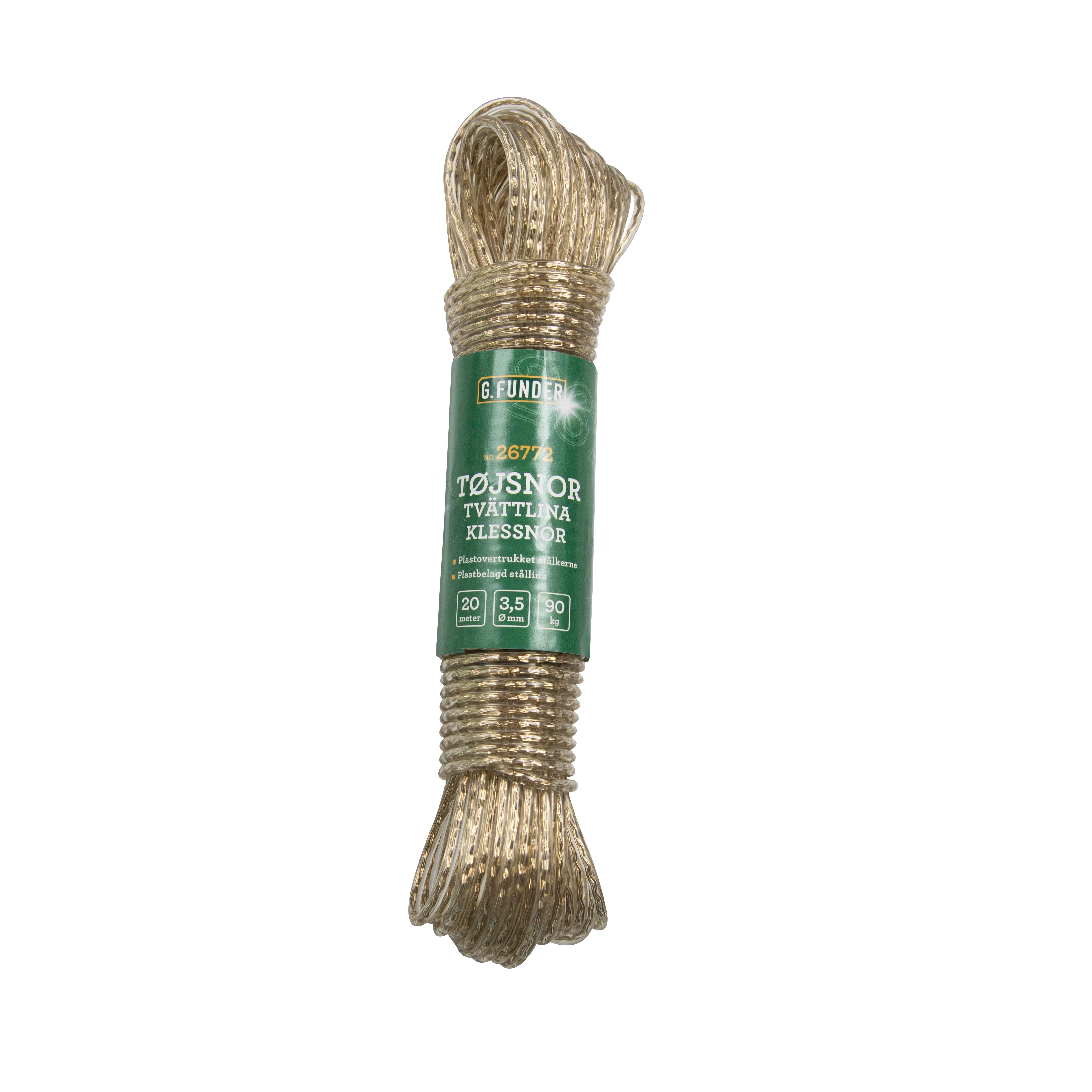 G.Funder Clothesline With Steel Wire 3.5 mm 20 Meters - Reinigung