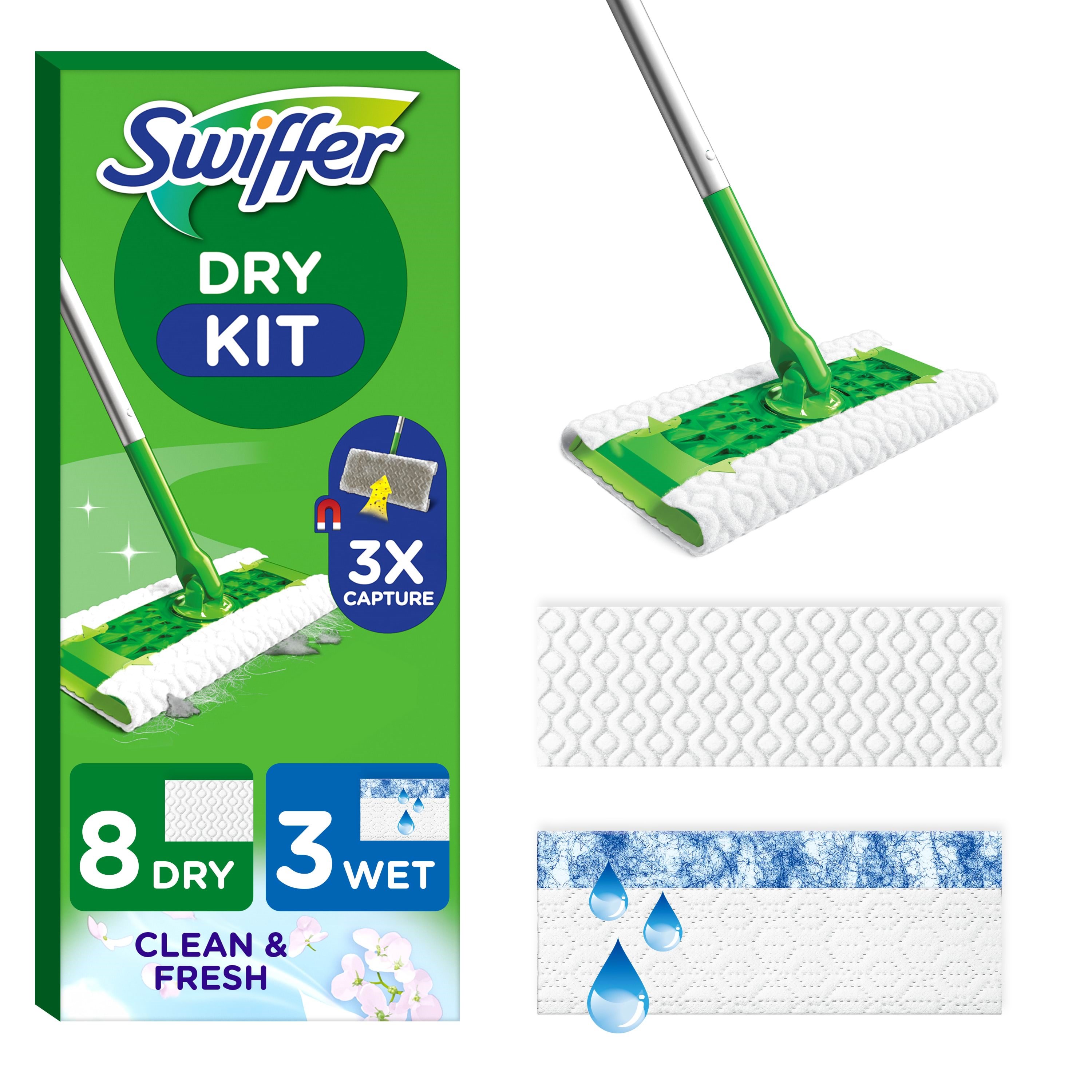 Swiffer Floor Handle 1 (+8dry +3wet) - Reinigung