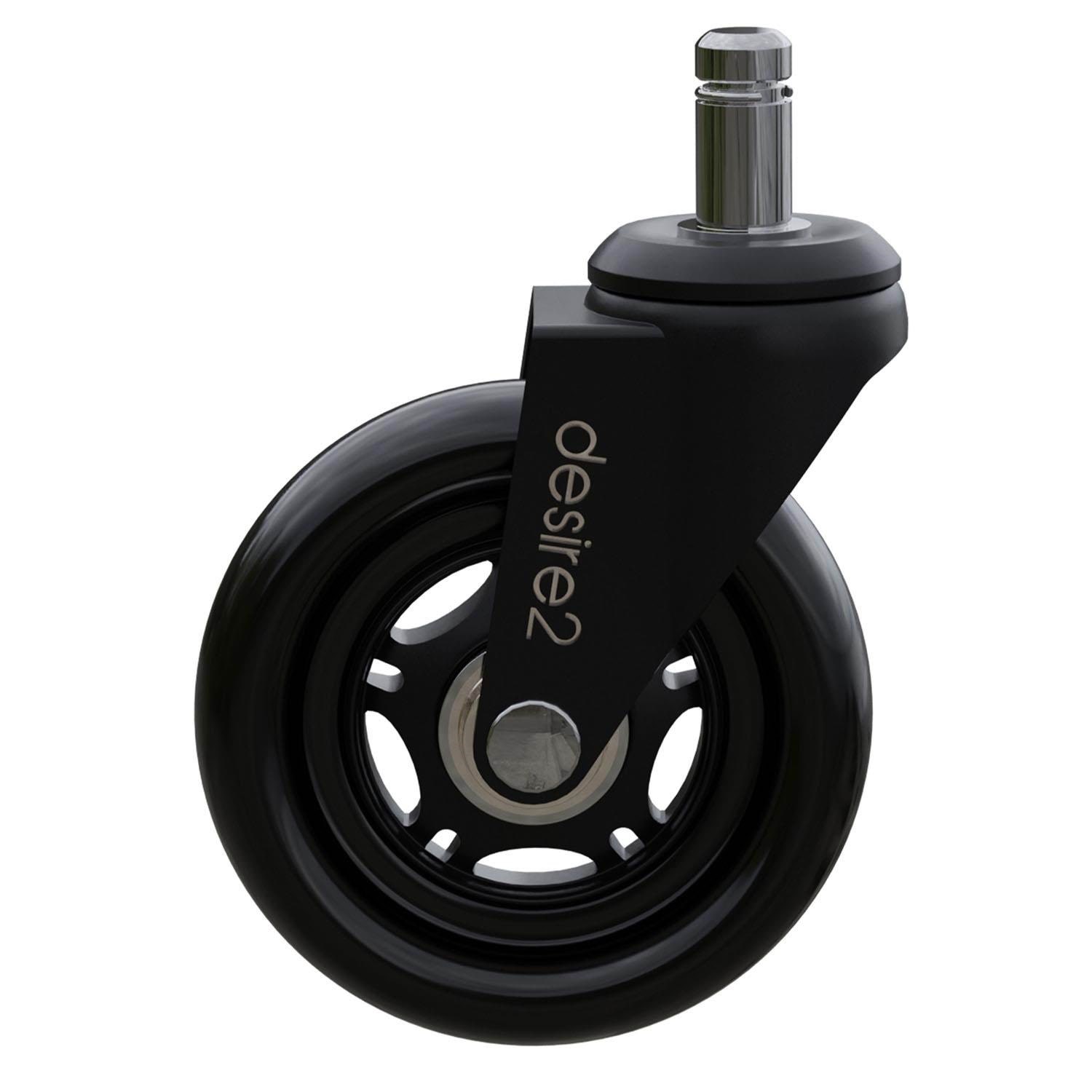 Desire2 Swivel Castor Wheels Universal Chairs 22mm 5-pack - Gaming Stuehle