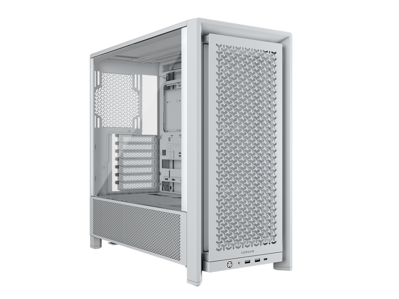 Corsair Frame 4000d RS (3 White Fans) - Gehäuse - Miditower - Weiß - Gehaeuse Cc-9011313-ww