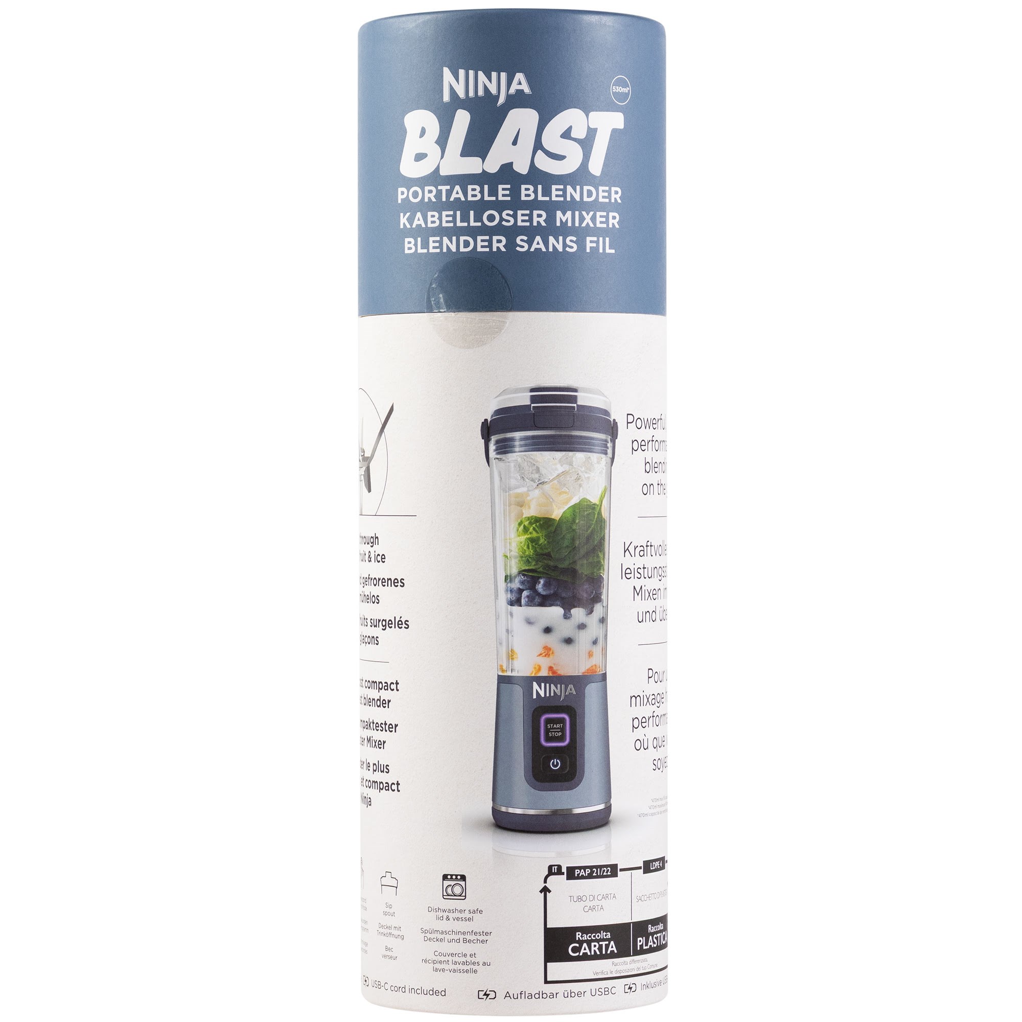 Ninja Mixer Blast Bc151eunv - Denim Blue