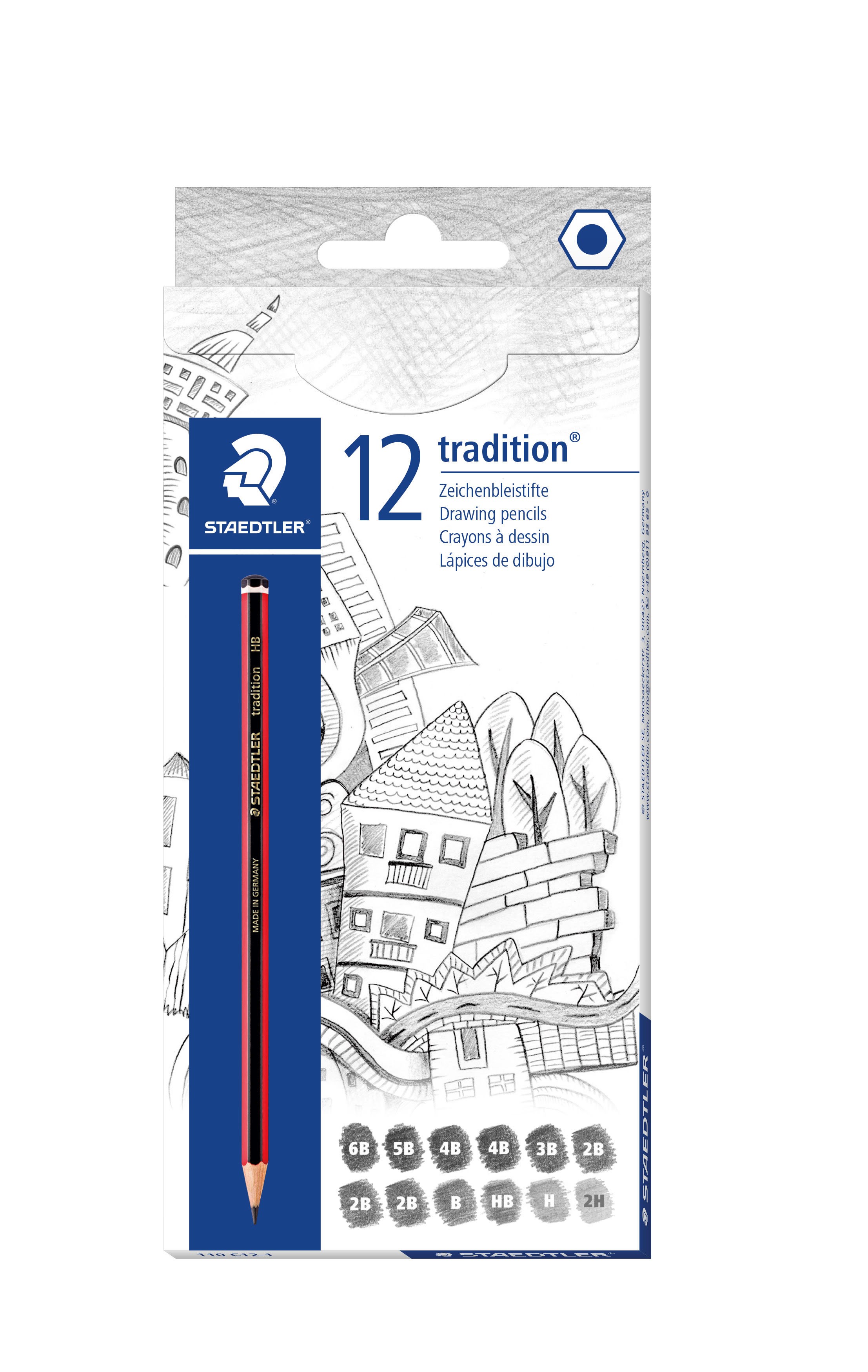 Staedtler Pencil Tradition 12pc Set 100% Pefc - Utensilien Zum Schreiben Und Zeichnen 110 C12-1