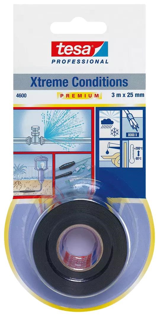 Tesa Professional 4600 Xtreme Conditions Tape - Klebeband Und Kleber Schwarz 04600-00001-01