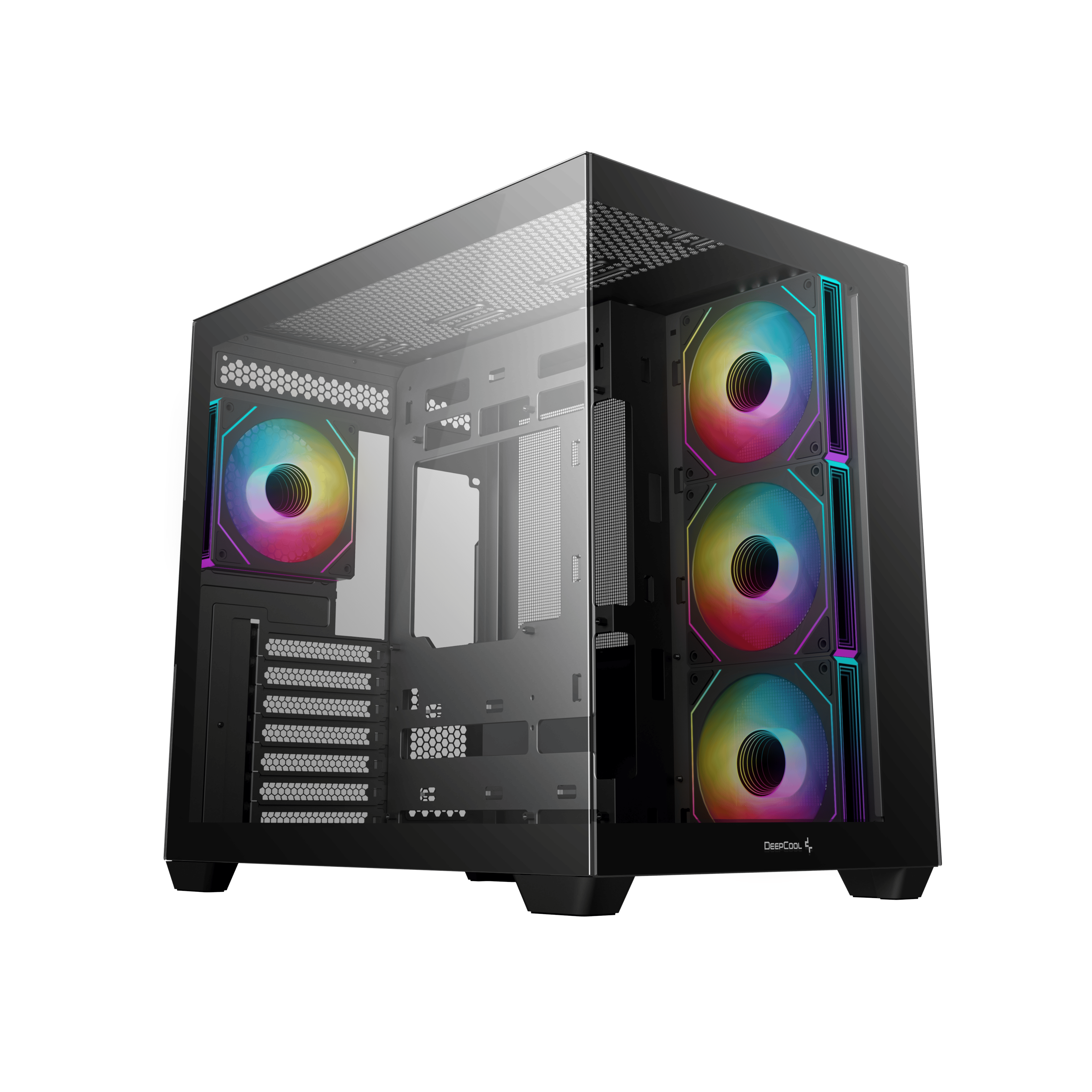 Deepcool Cg530 4F - Black - Gehäuse - Desktop - Schwarz - Gehaeuse R-cg530-bkada4-g-1