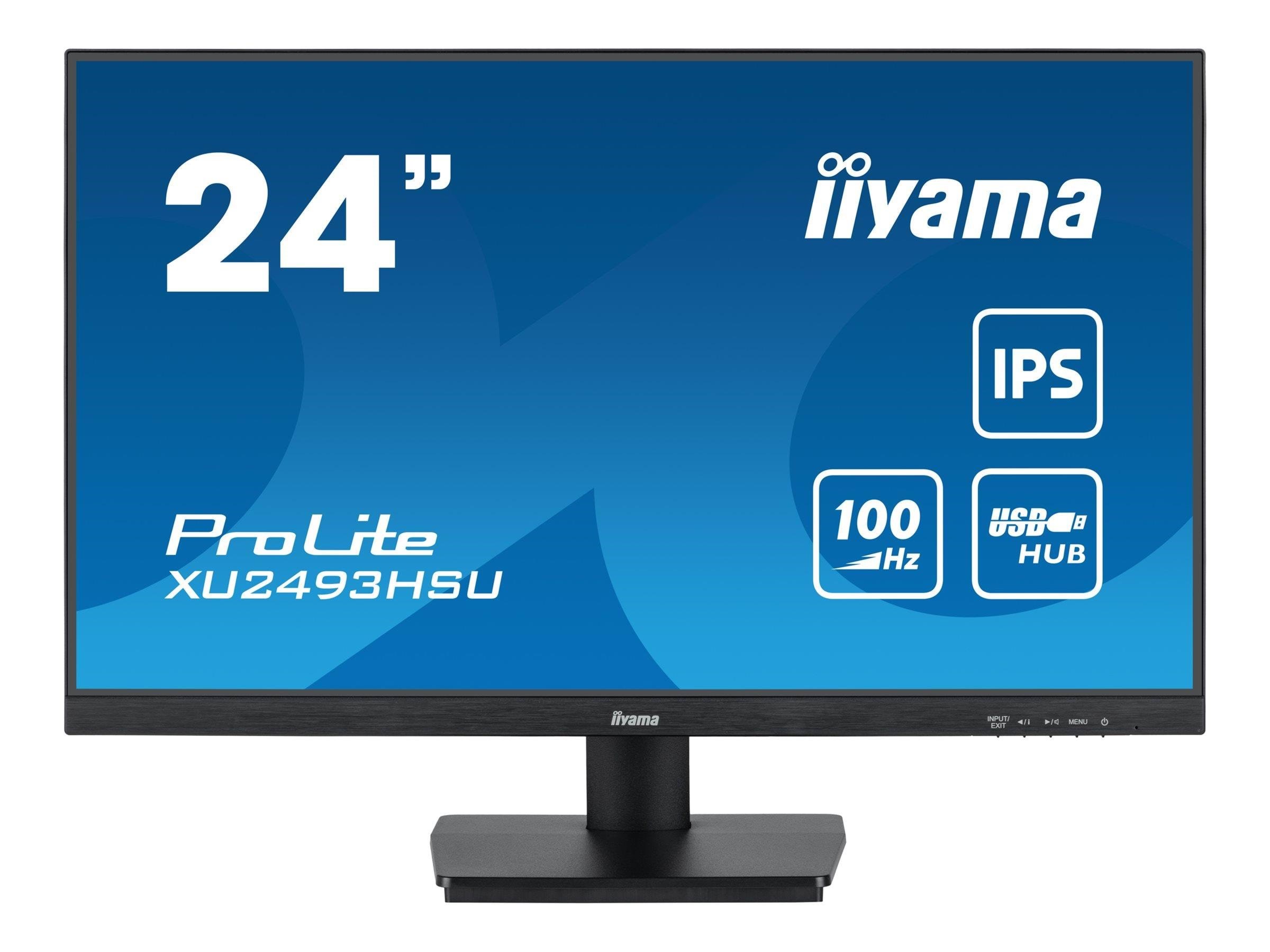 24" Iiyama Prolite Xu2493hsu-b7 - 1920x1080 - 100hz - Ips - Bildschirm Black
